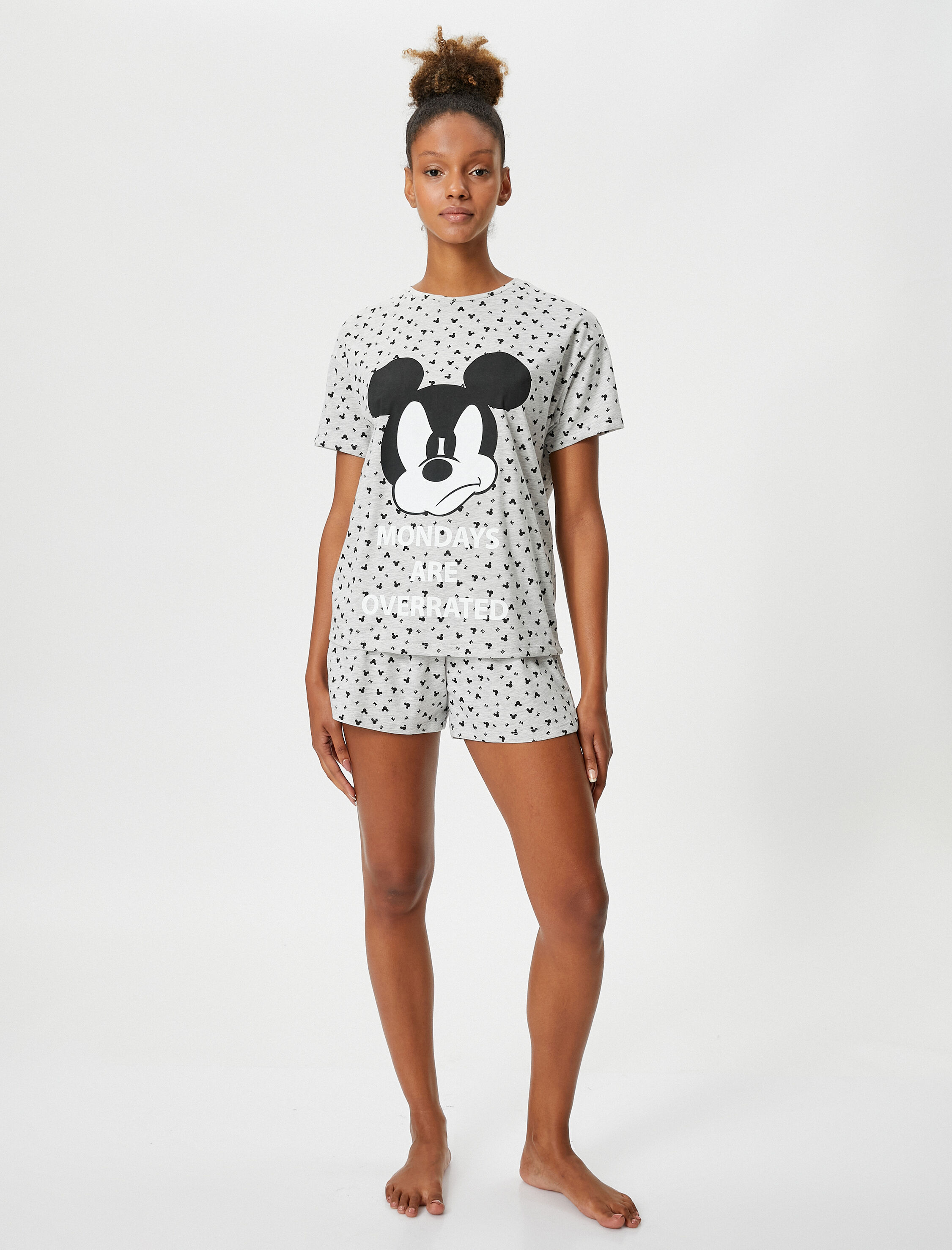   Mickey Mouse Pijama Takımı Şortlu Lisanslı Baskılı