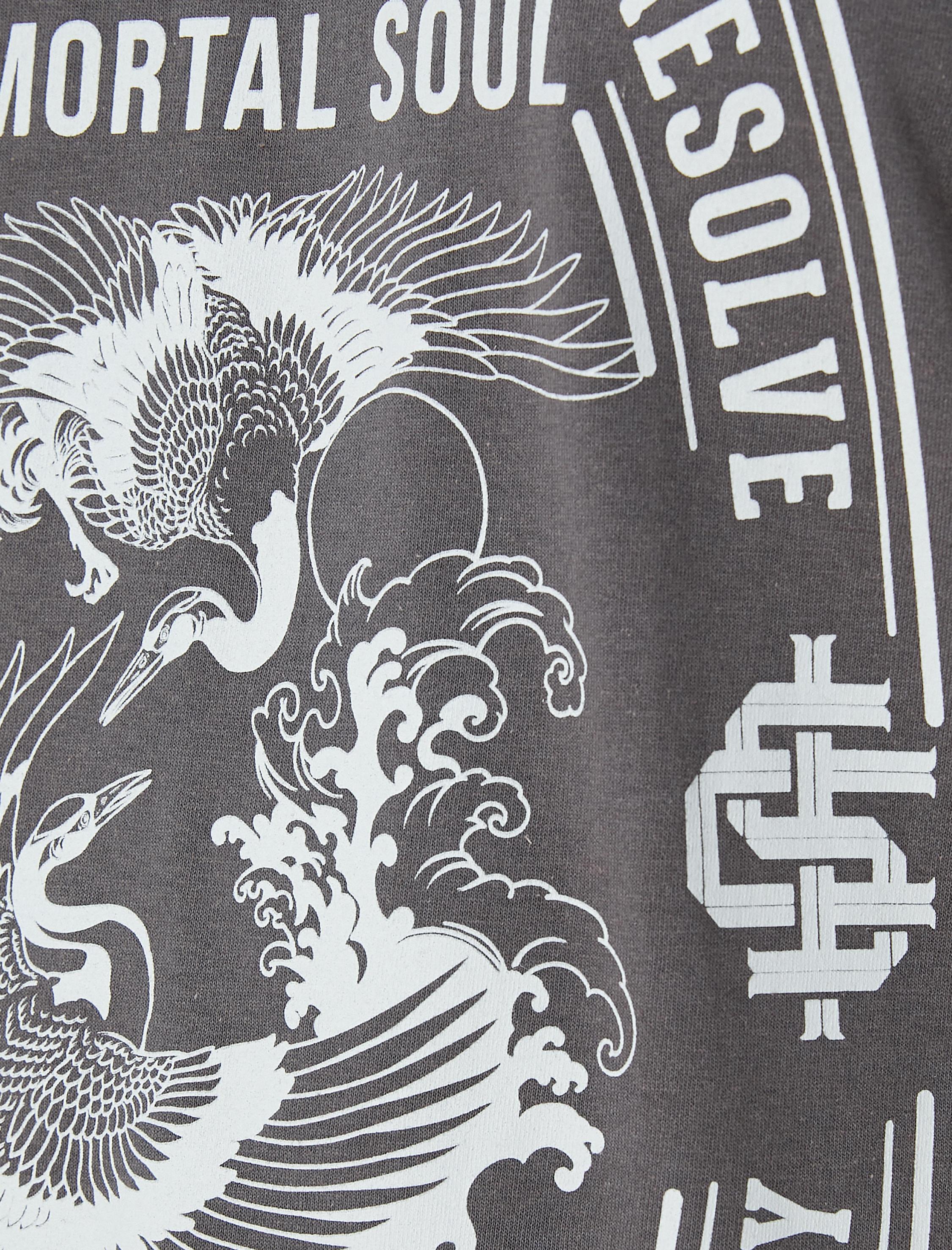   Kolej Tişört Baskılı Bisiklet Yaka Kısa Kollu Pamuklu