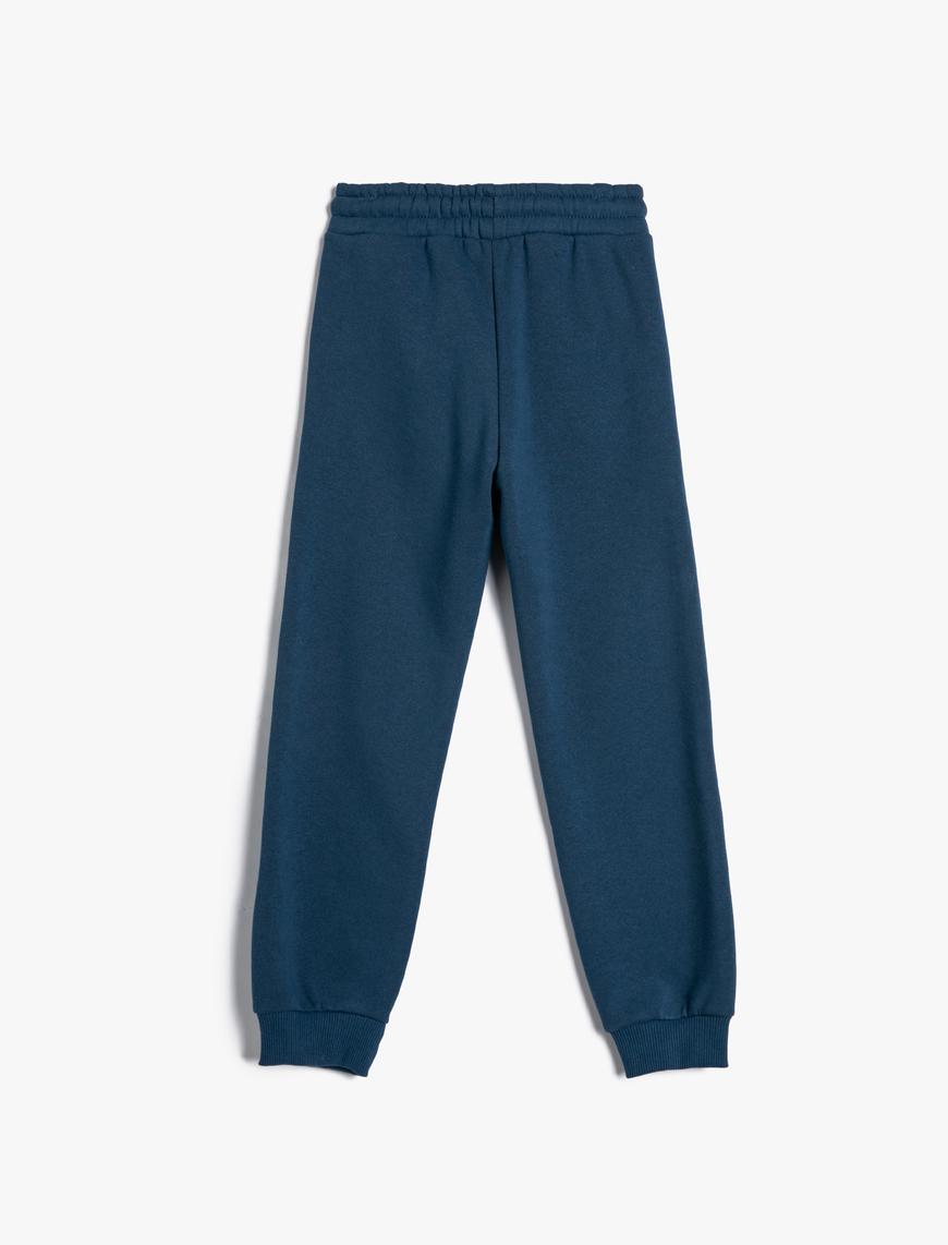  Erkek Çocuk Basic Jogger Eşofman Altı Beli Bağlamalı Cepli