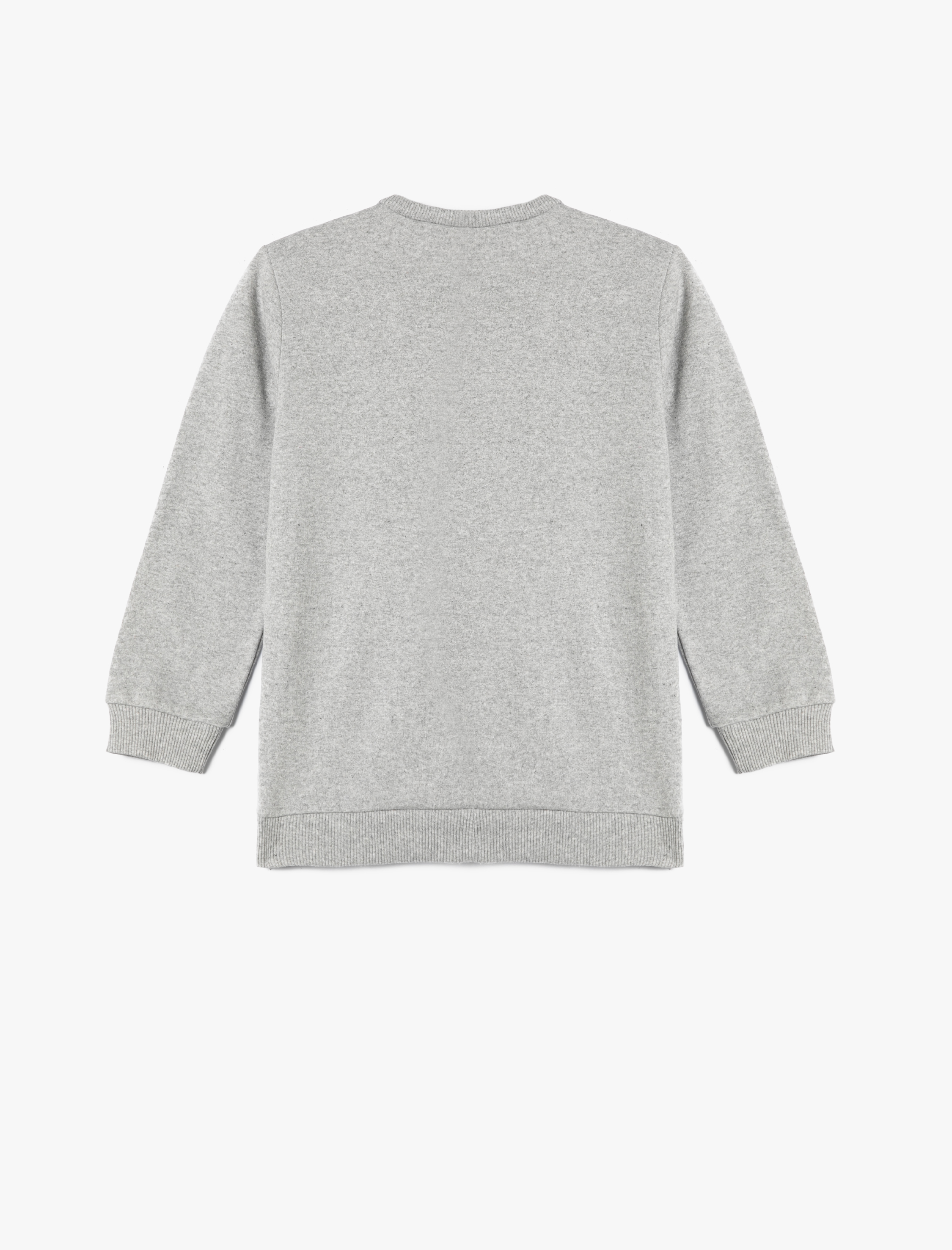  Erkek Çocuk Tokyo Sweatshirt Şardonlu Bisiklet Yaka Uzun Kollu