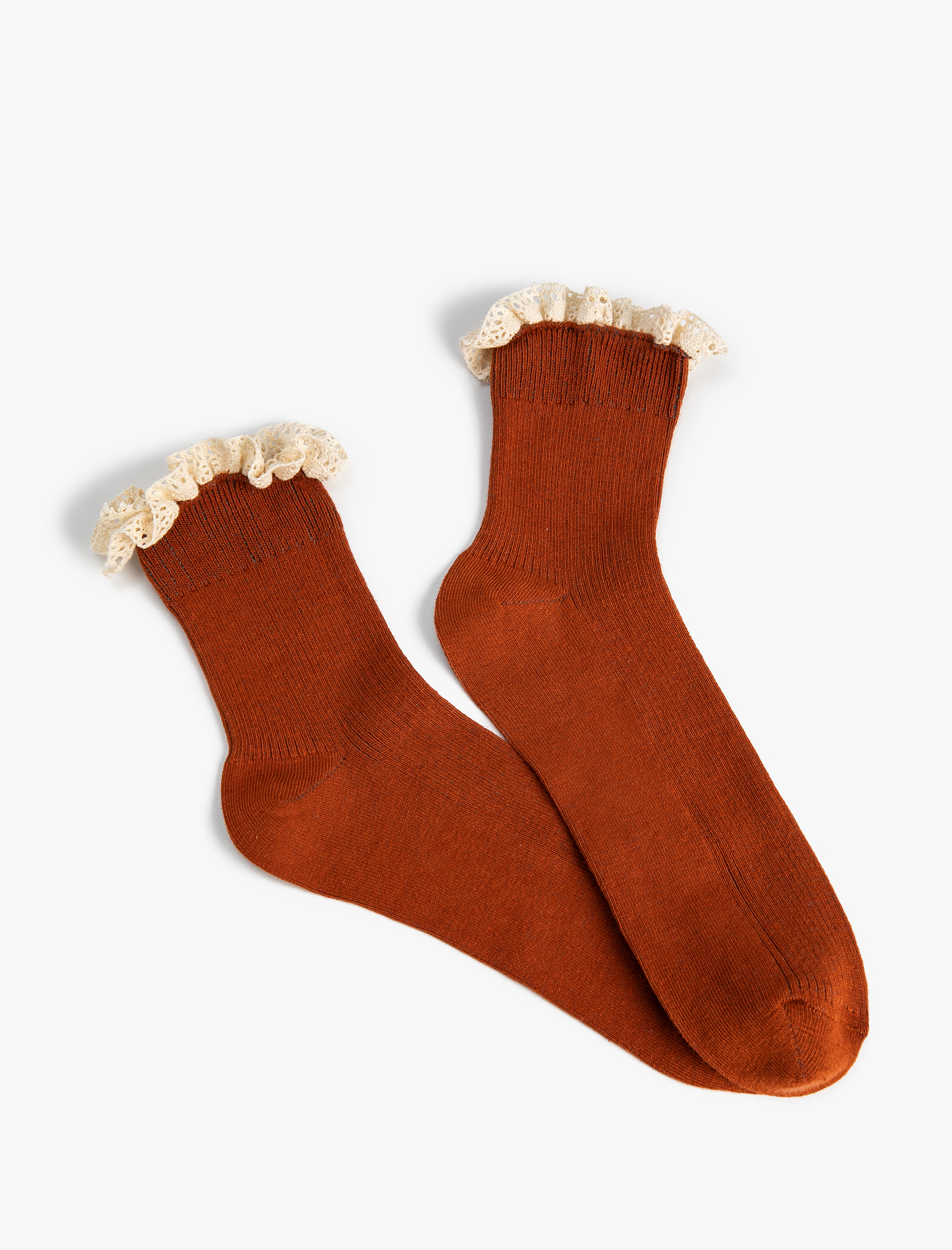  Kadın Soket Çorap Dantel Detaylı