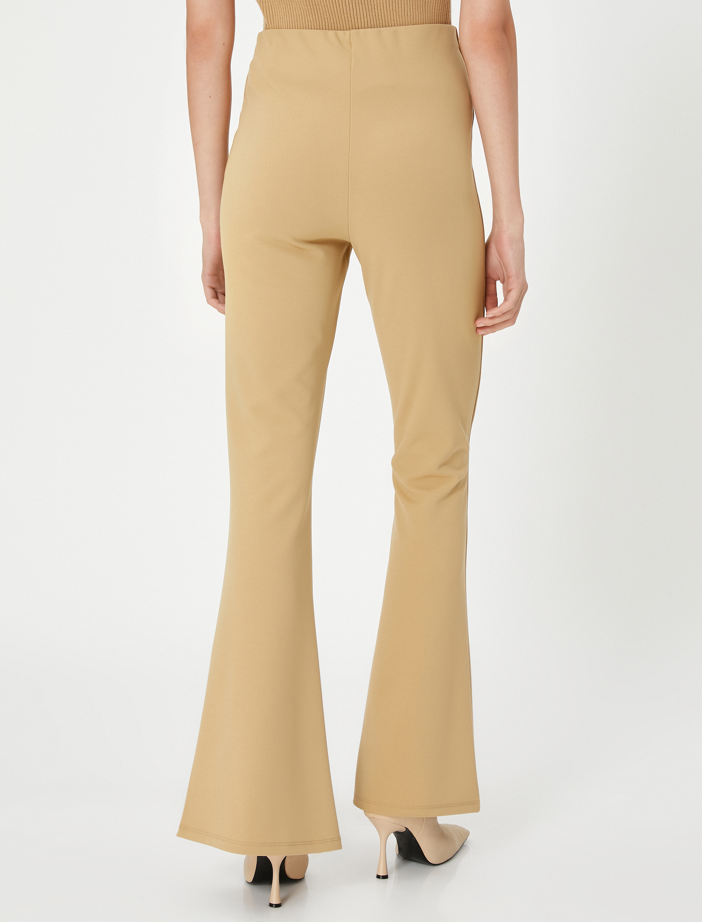   İspanyol Paça Tayt Yüksek Bel