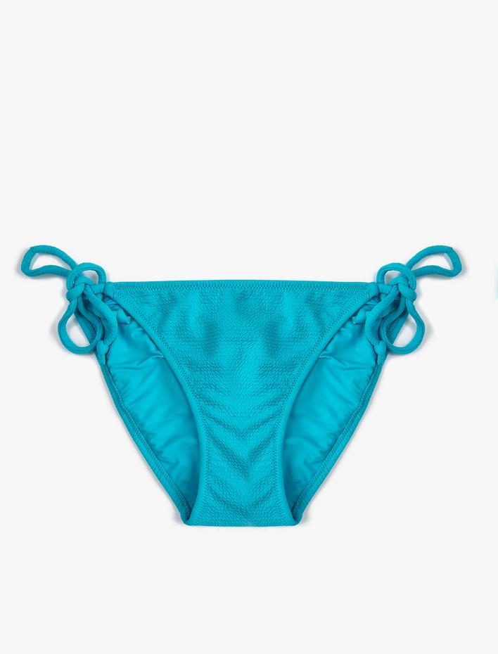  Brazilian Bikini Altı Basic Dokulu Yanları Bağlama Detaylı