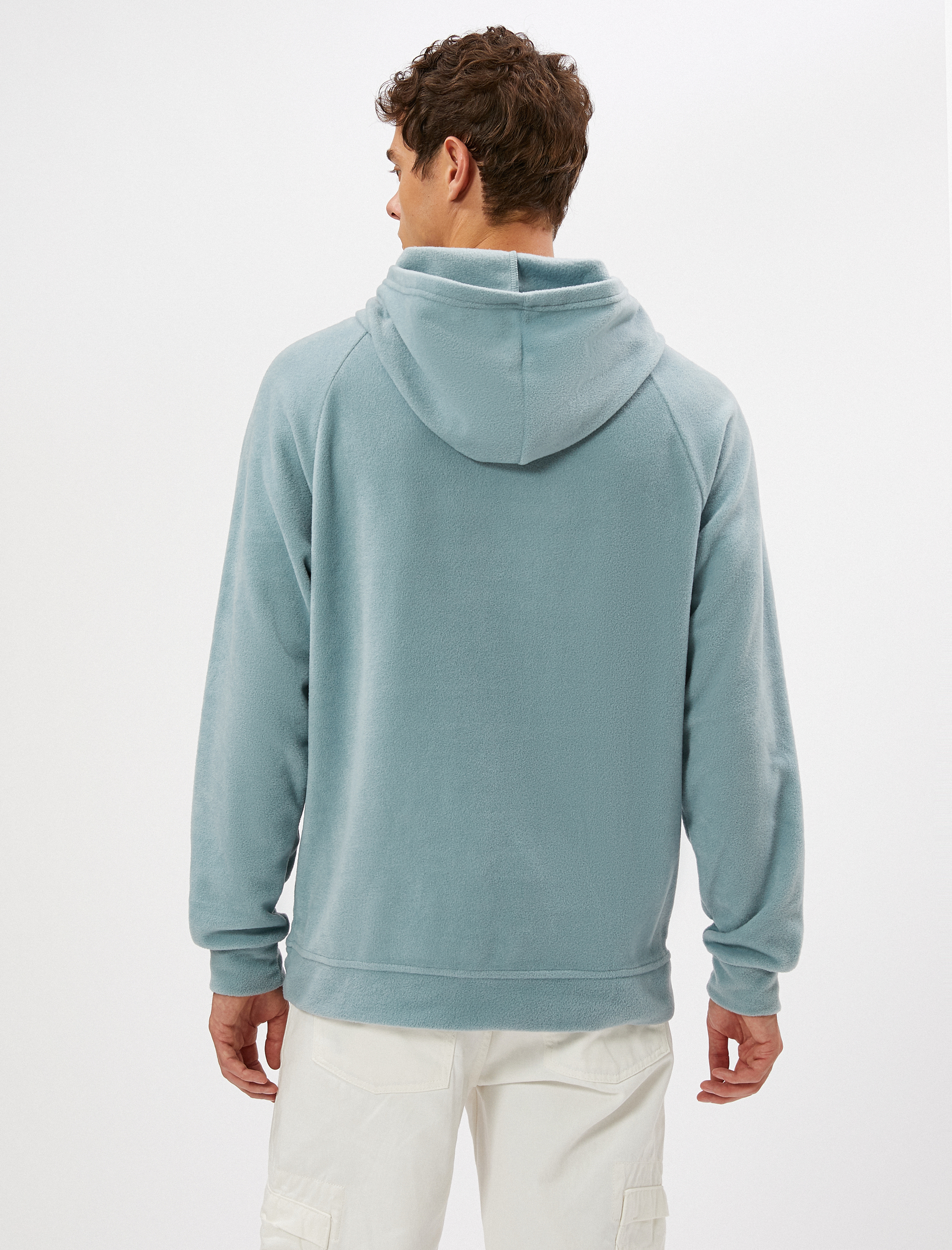   Polar Sweatshirt Kapşonlu Cep Detaylı