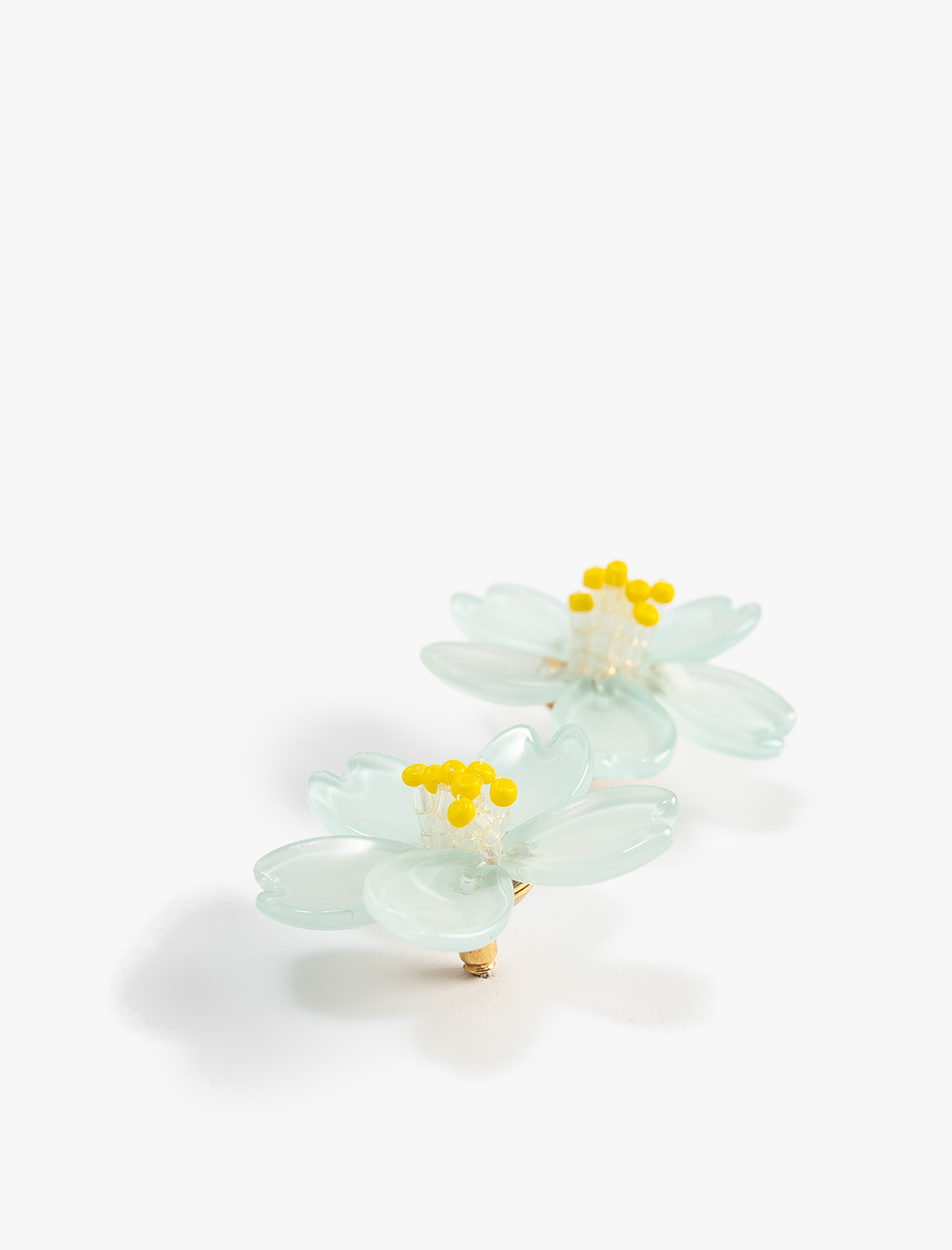  Kadın Küpe Çiçekli Boncuk Detaylı