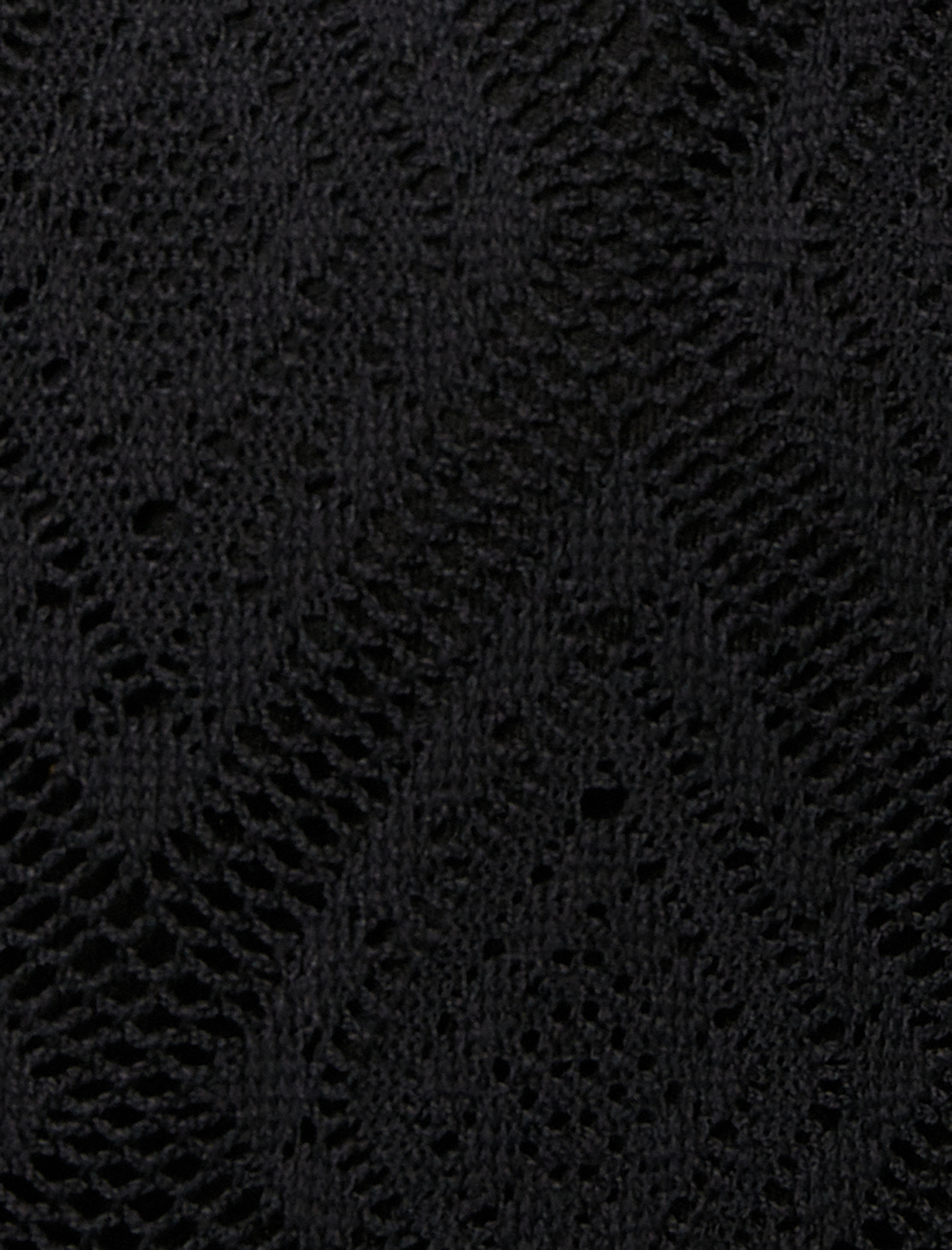Kroşe Mini Elbise Halter Yaka Ajurlu Astarlı
