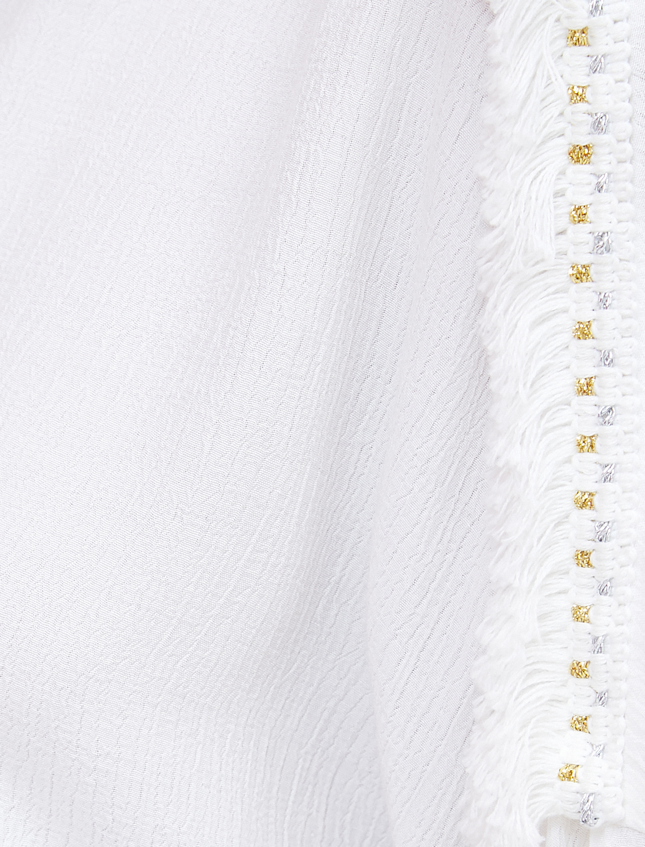   İspanyol Kol Gömlek Yakası Püskül Detaylı Düğmeli