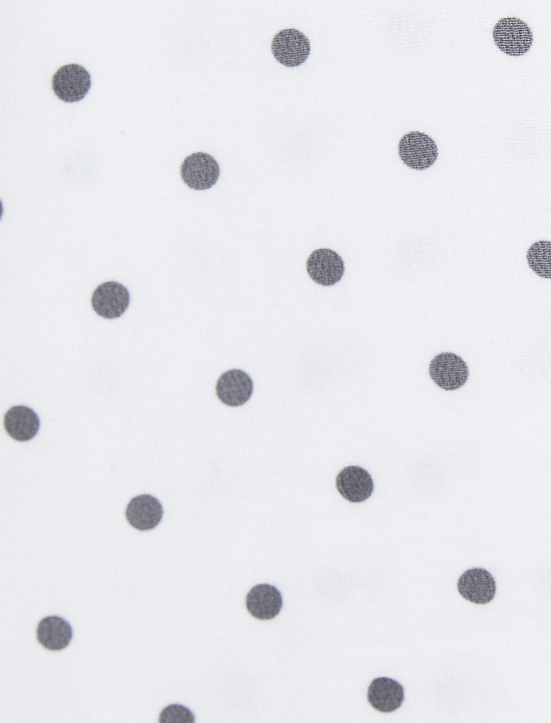 Fular Yaka Bluz Puantiyeli Balon Kollu Şifon