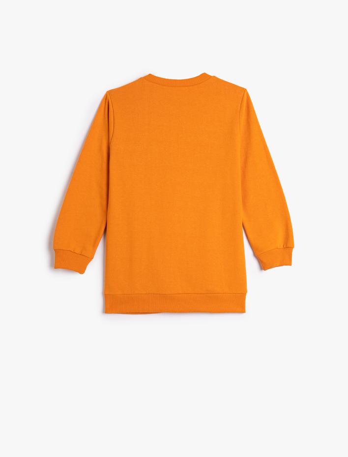 Erkek Çocuk Sweatshirt Arizona Baskılı Şardonlu Bisiklet Yaka