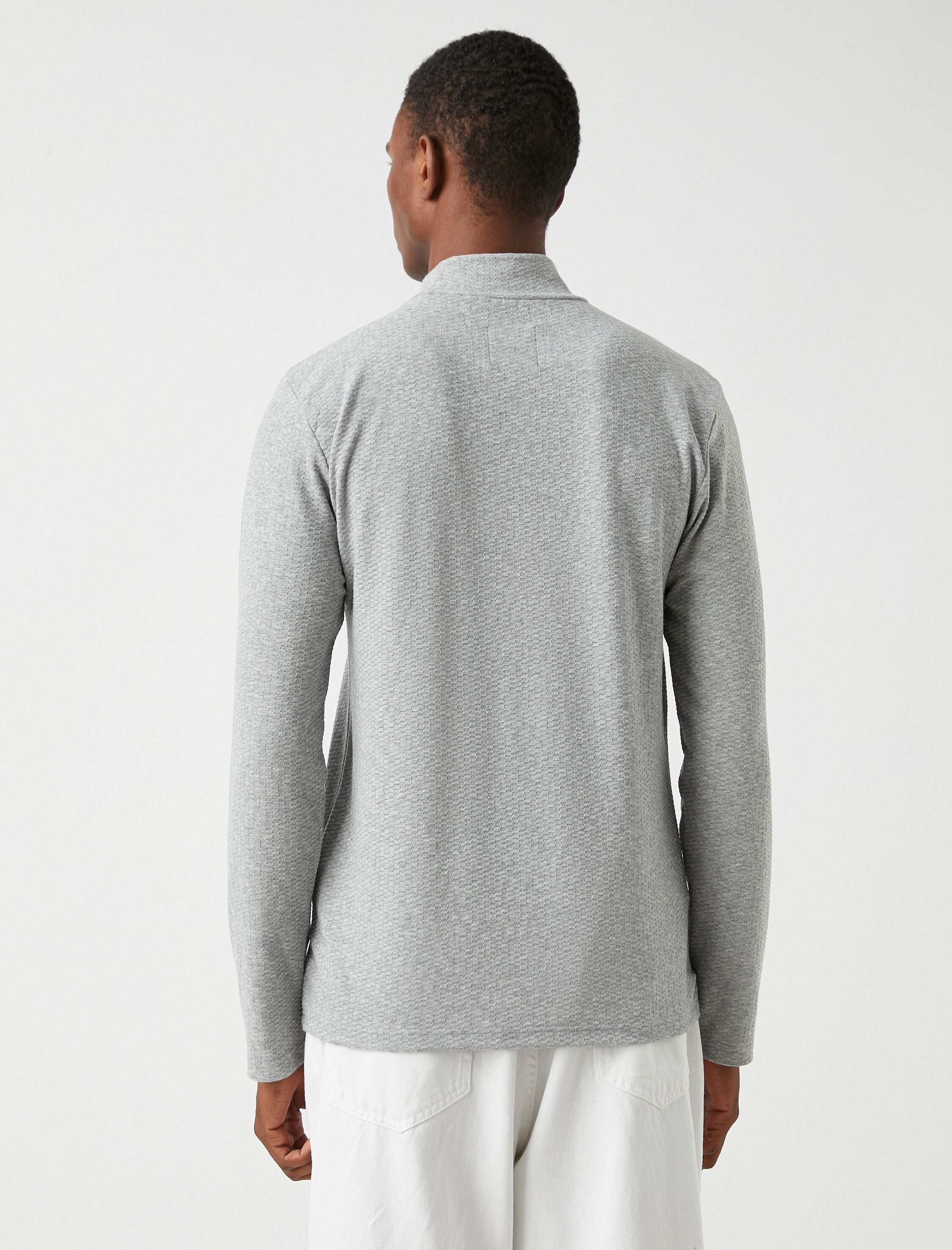   Basic Kazak Yarım Balıkçı Yaka