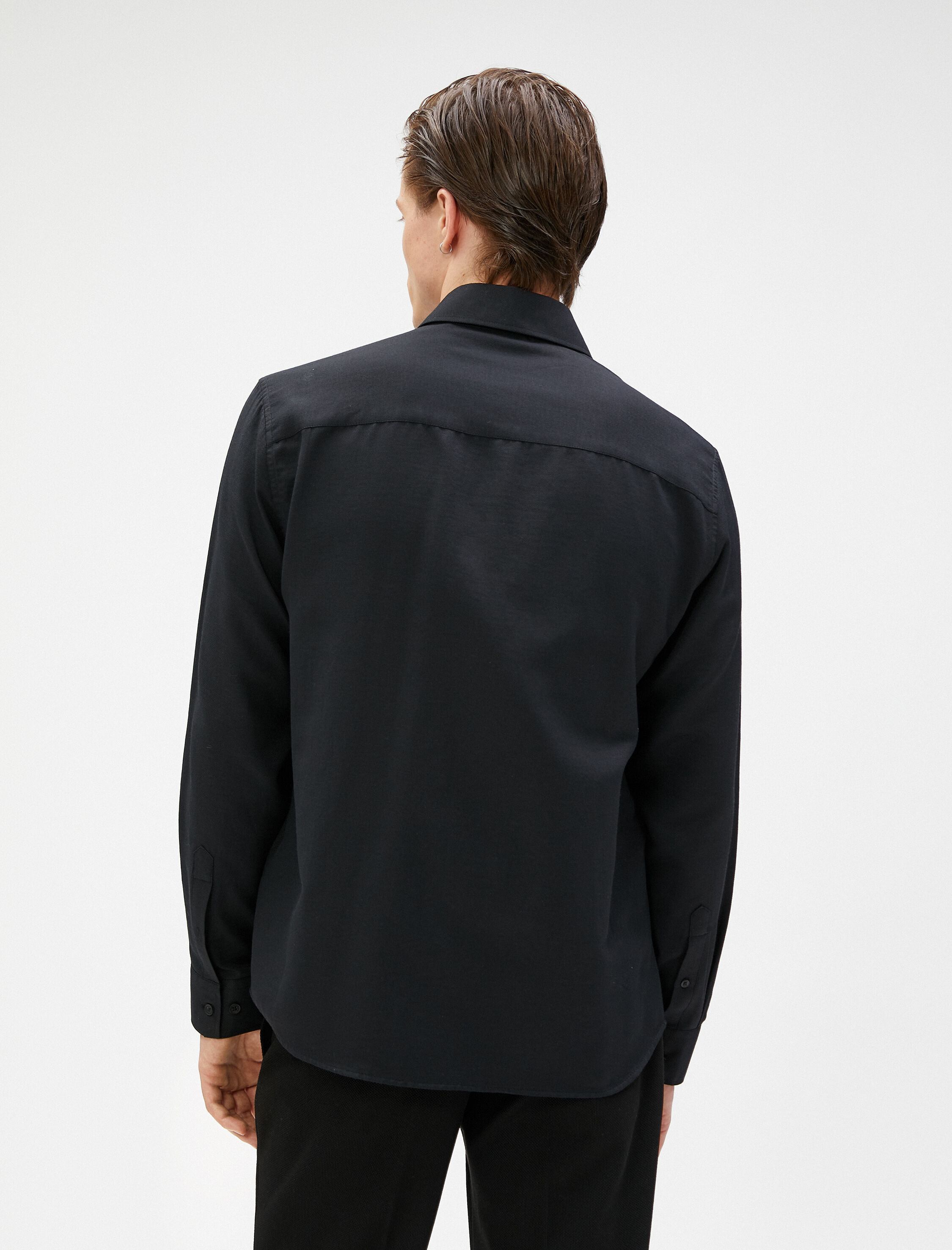 Basic Gömlek Klasik Manşet Yaka Uzun Kollu Düğmeli Non Iron