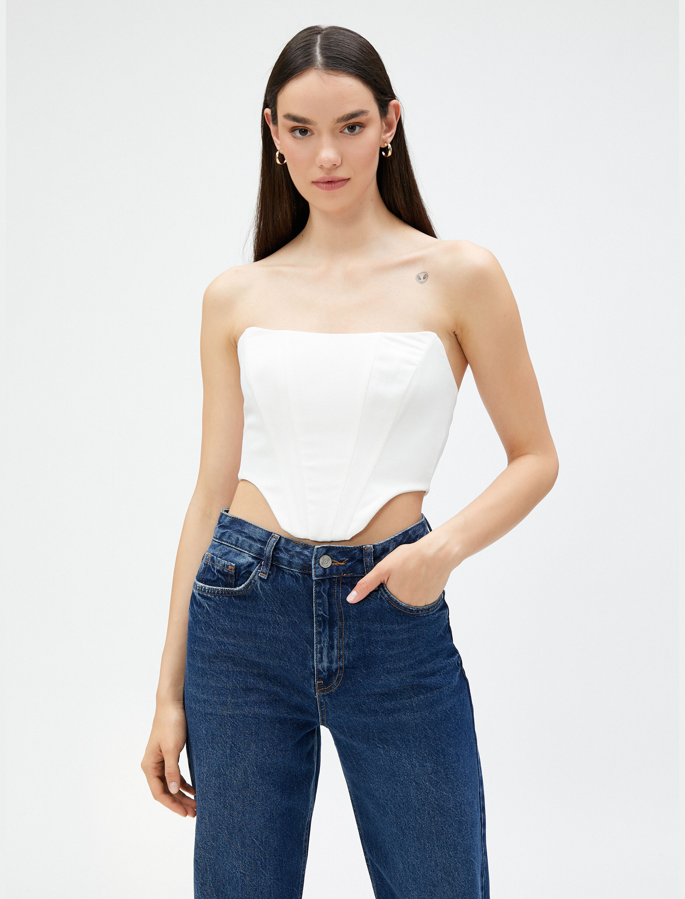 Abiye Korse Büstiyer Straplez Balenli