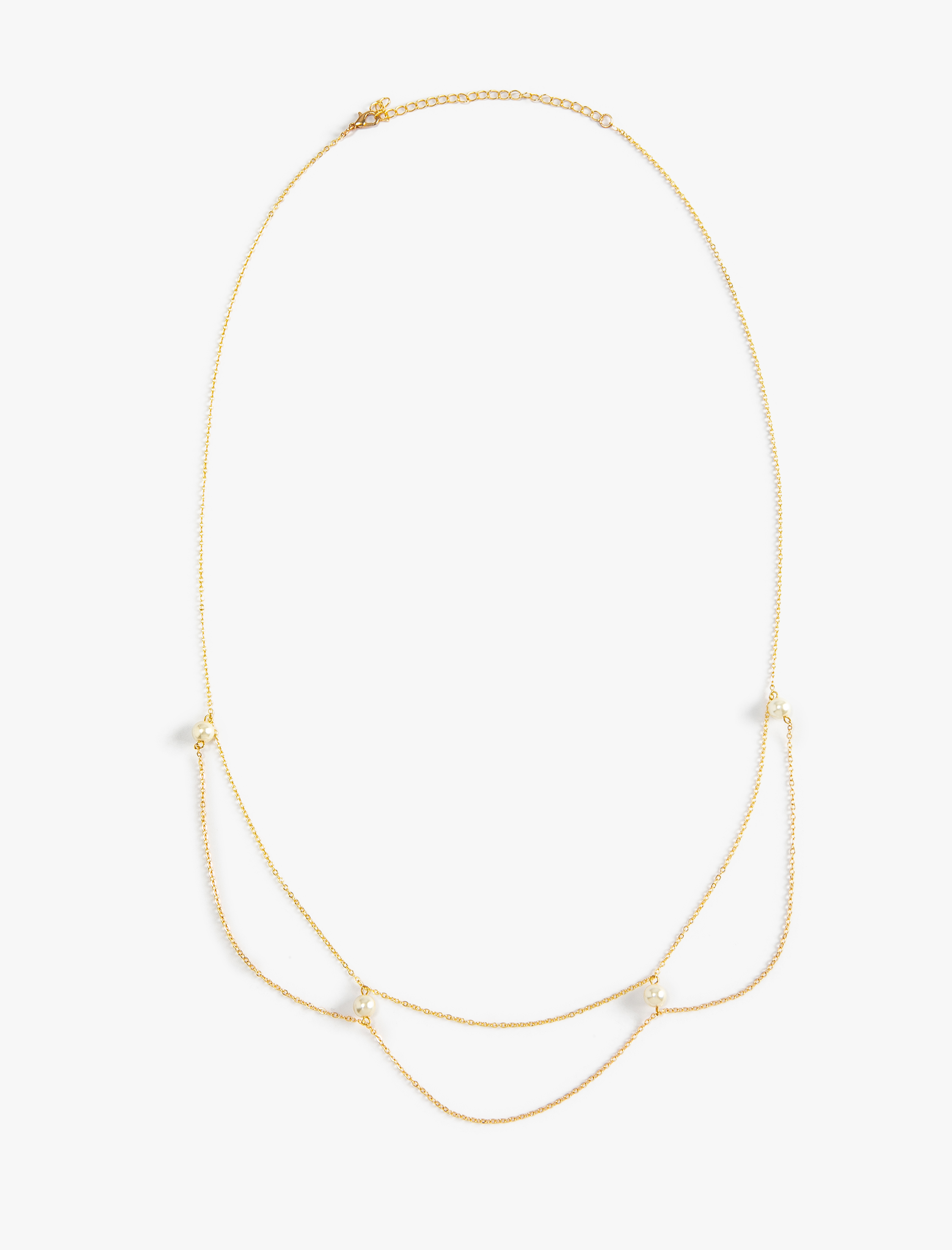 Kadın Bel Zinciri İnci Detaylı