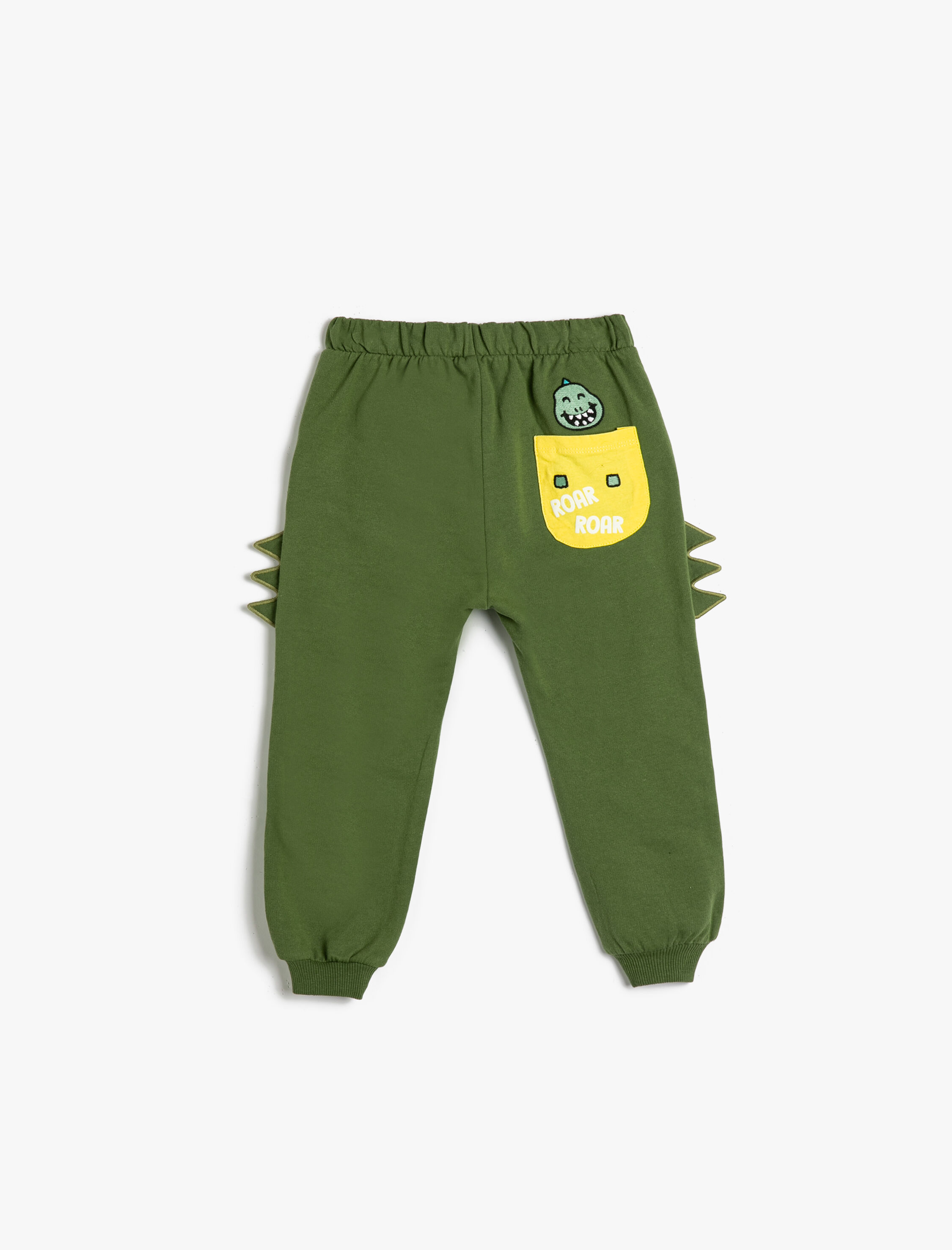  Erkek Bebek Jogger Eşofman Altı Beli Bağlamalı Cepli Aplike Detaylı Pamuklu