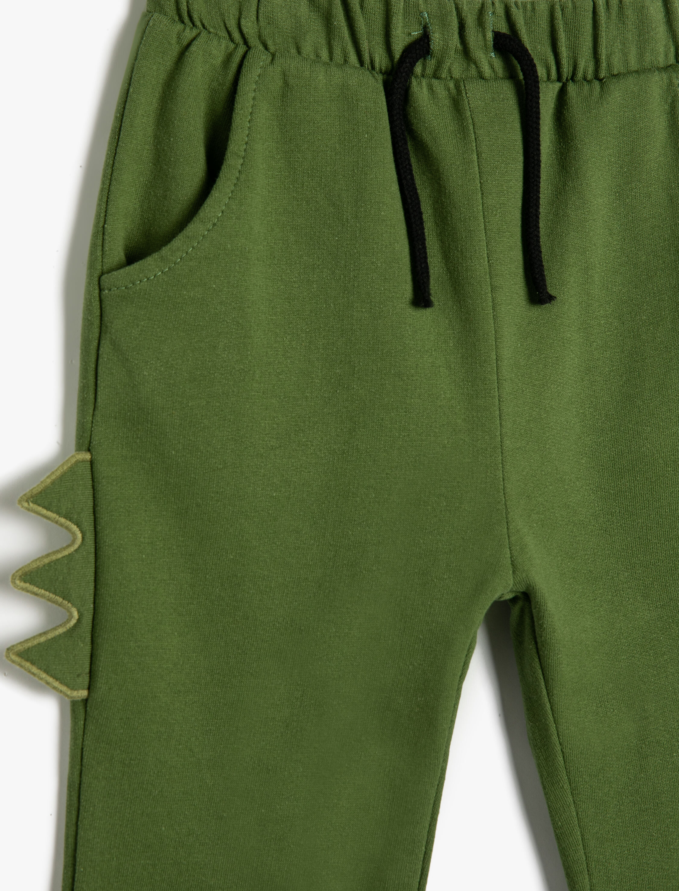  Erkek Bebek Jogger Eşofman Altı Beli Bağlamalı Cepli Aplike Detaylı Pamuklu