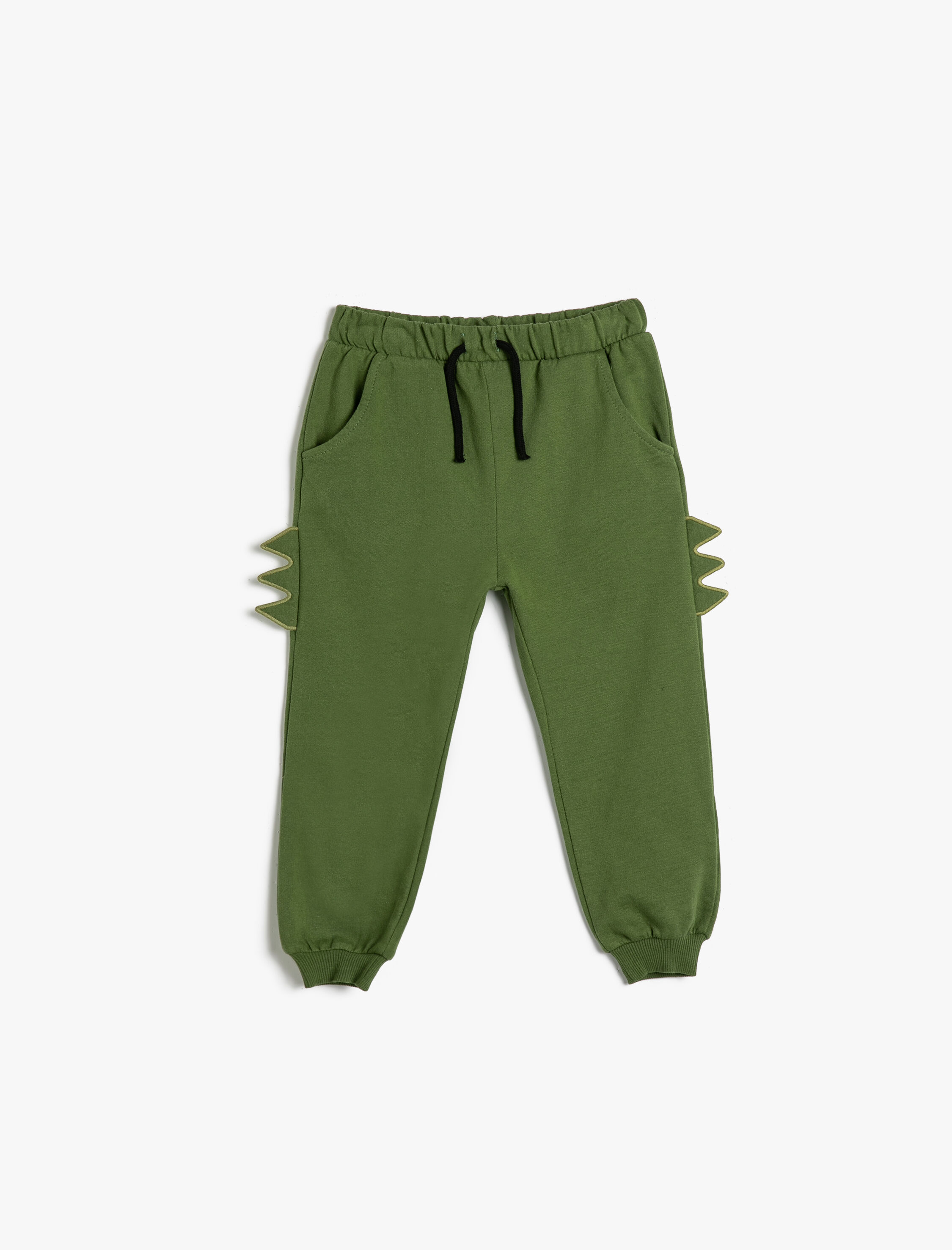  Erkek Bebek Jogger Eşofman Altı Beli Bağlamalı Cepli Aplike Detaylı Pamuklu