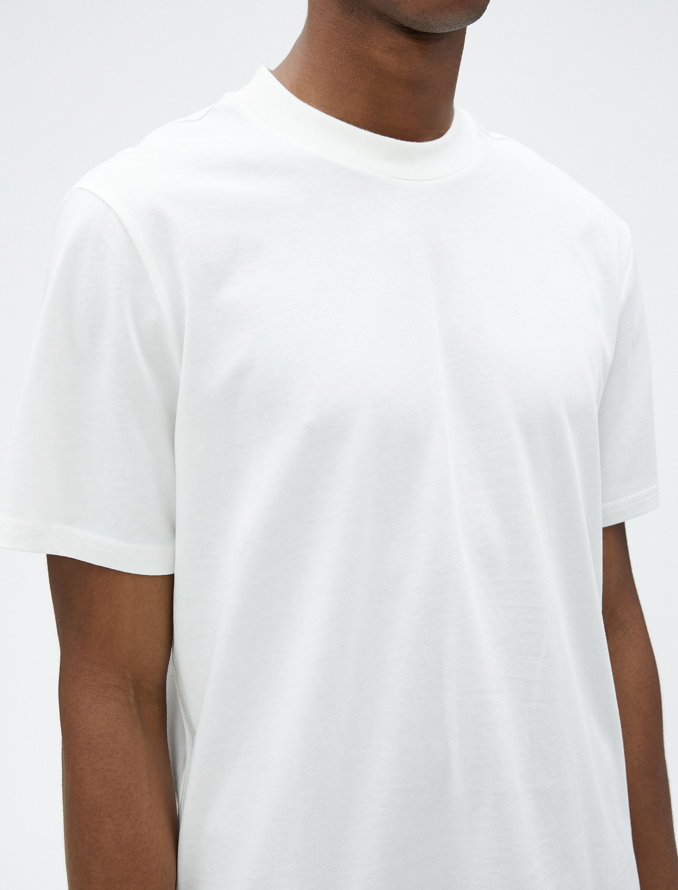   Basic Tişört Bisiklet Yaka Kısa Kollu Pamuklu