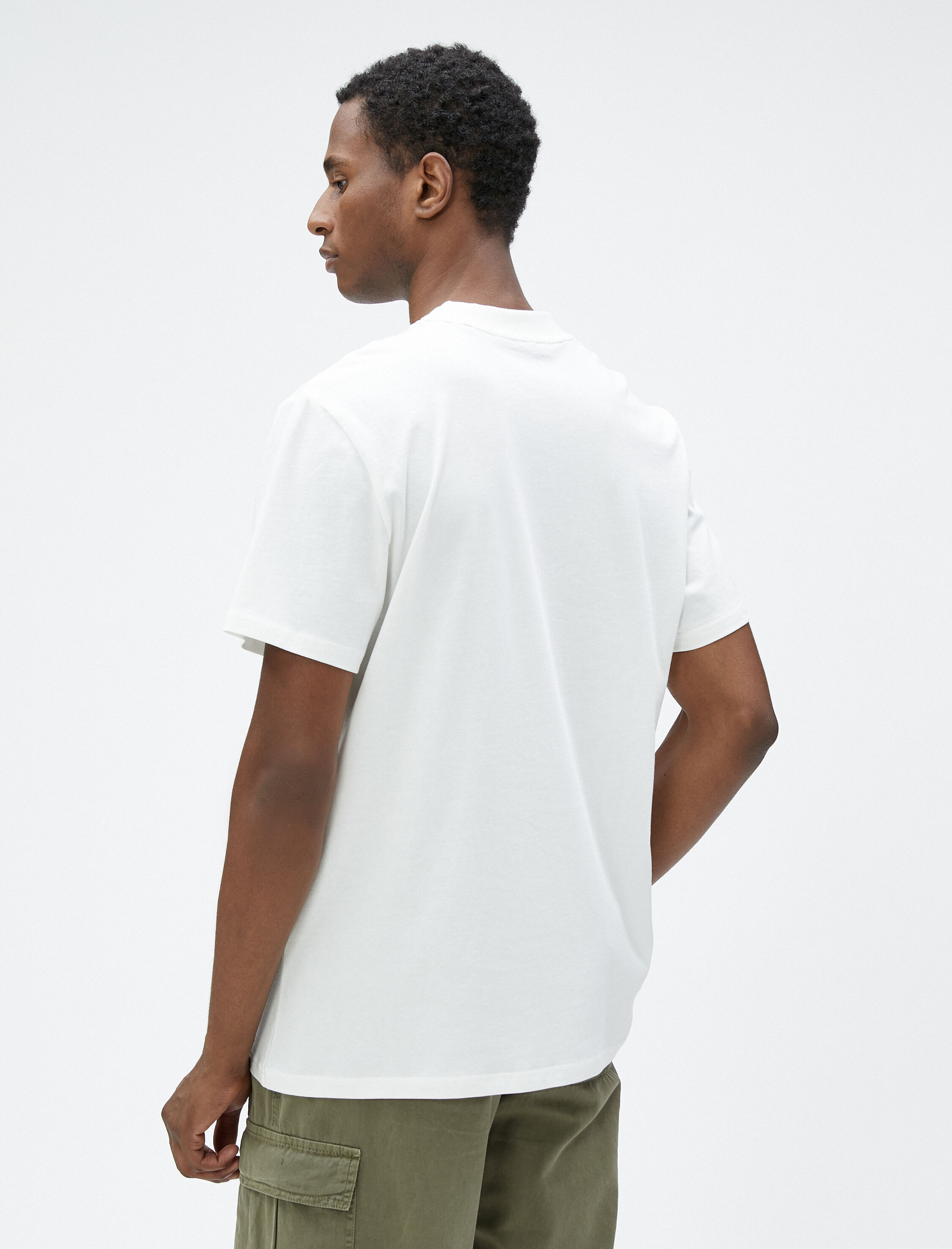   Basic Tişört Bisiklet Yaka Kısa Kollu Pamuklu