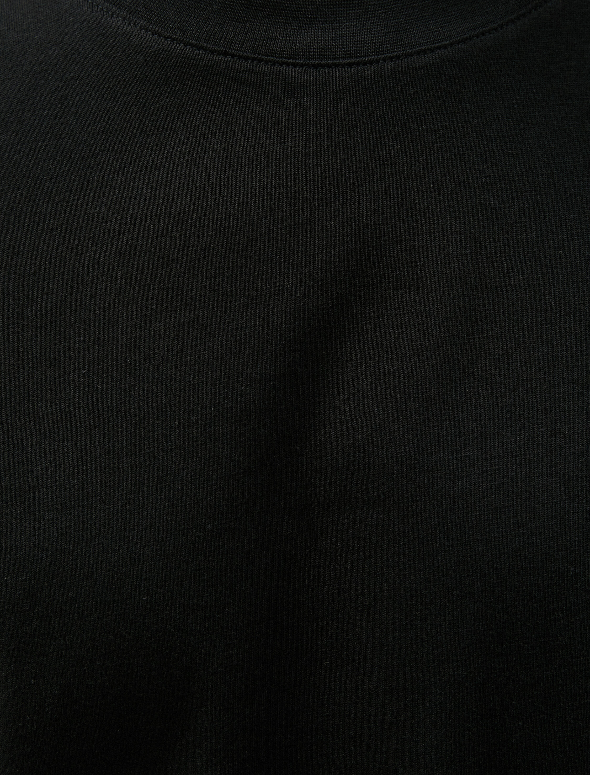   Basic Tişört Bisiklet Yaka Kısa Kollu Pamuklu