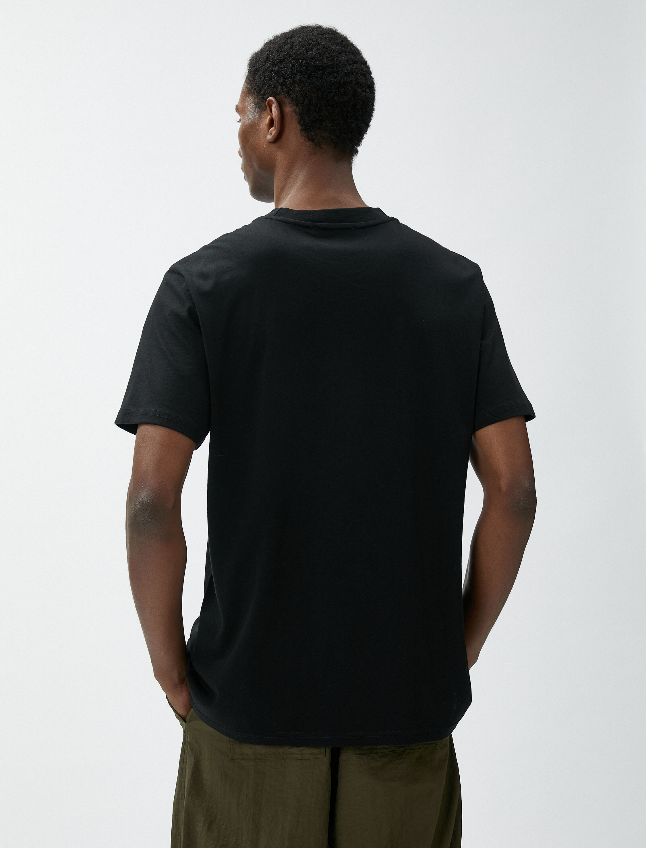   Basic Tişört Bisiklet Yaka Kısa Kollu Pamuklu