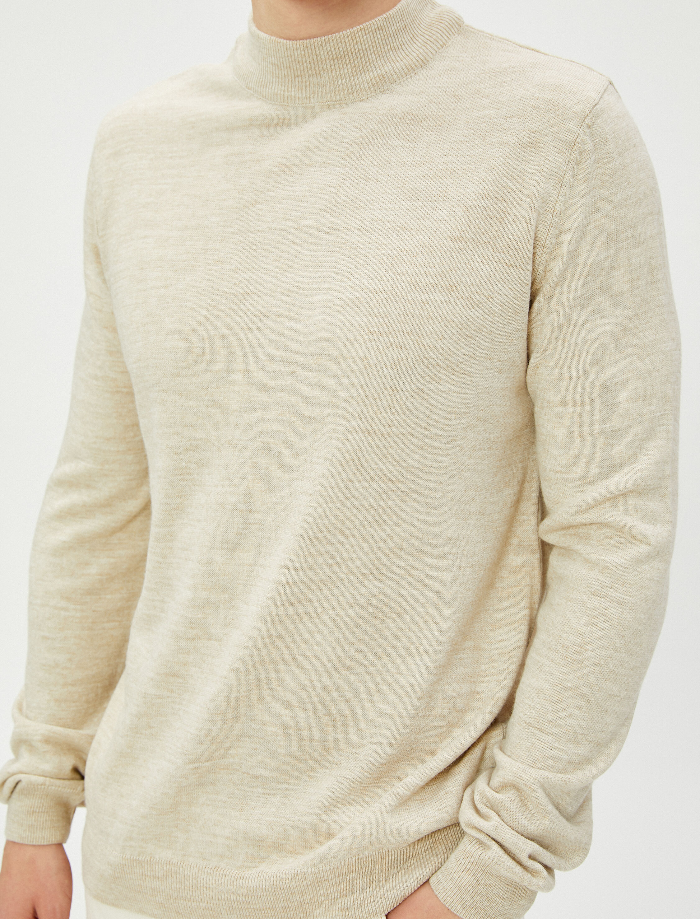   Akrilik Triko Kazak Yarım Balıkçı Yaka