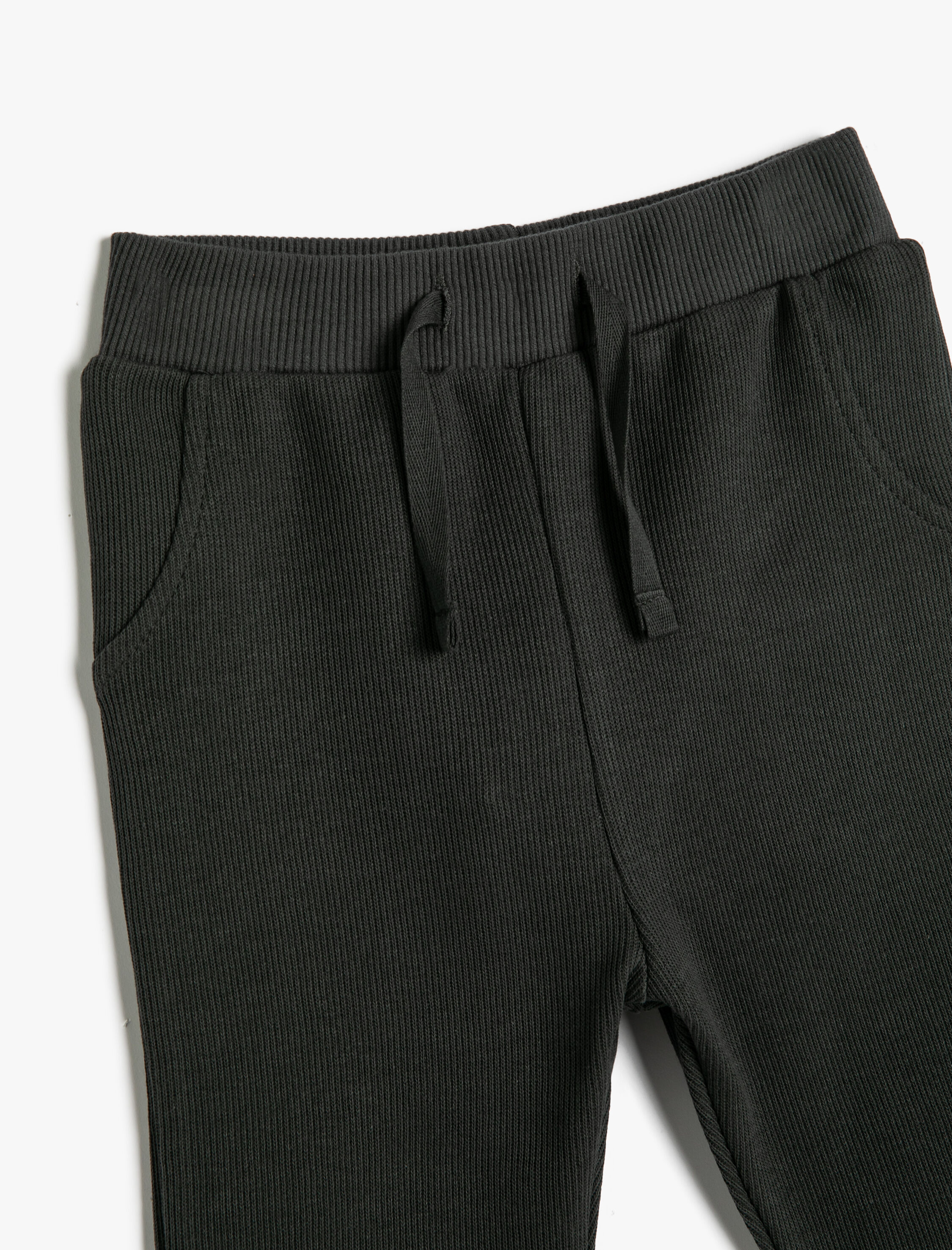 Erkek Bebek Basic Jogger Eşofman Altı Beli Bağlamalı Kaşkorse Pamuklu