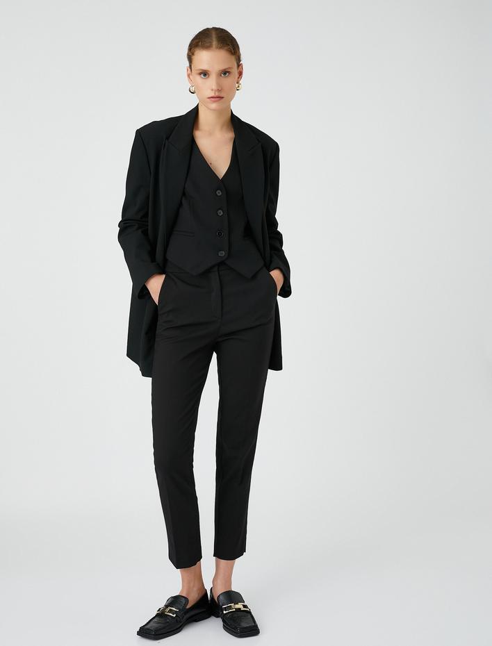  Cigarette Pantolon Yüksek Bel Skinny