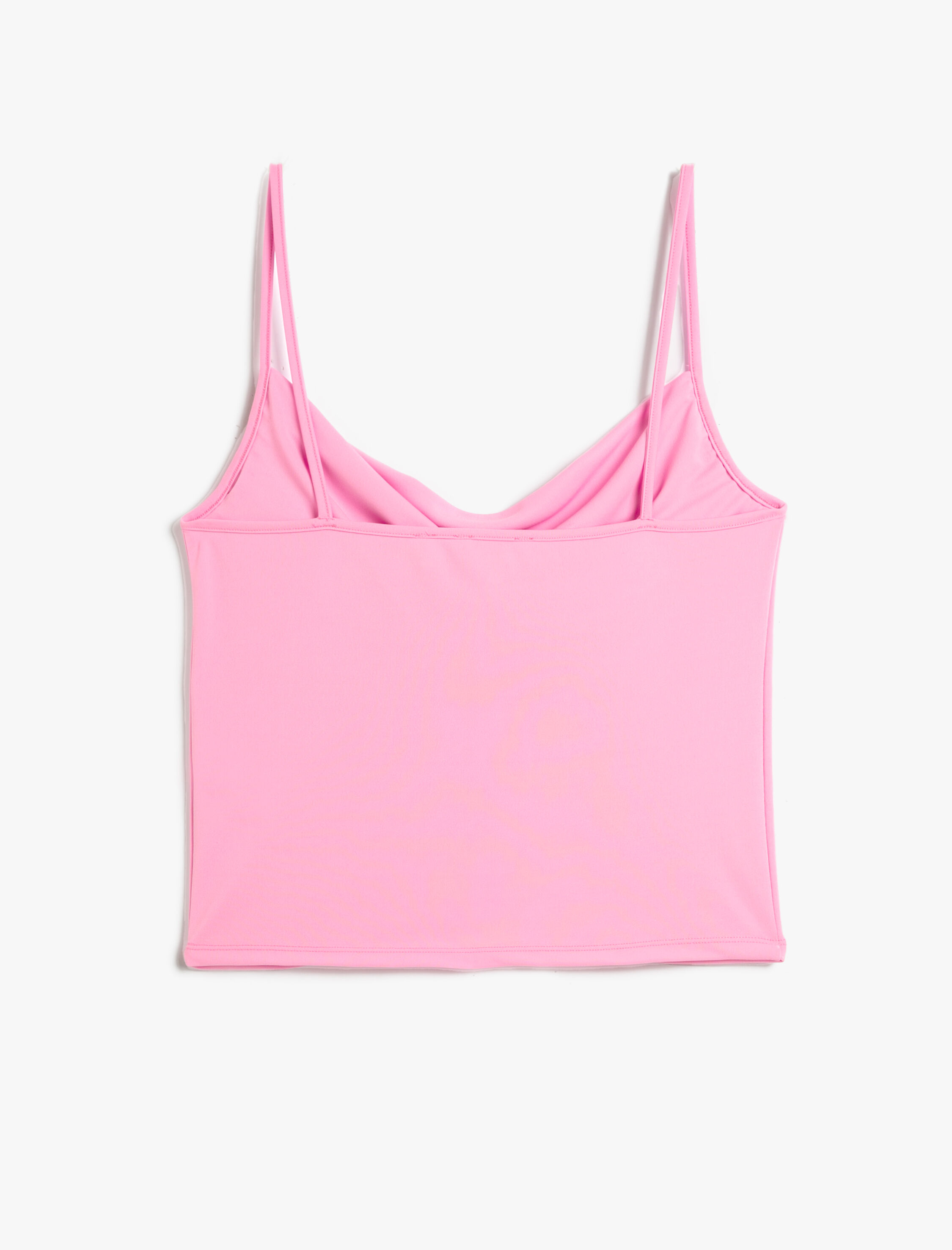   Degaje Yaka Askılı Crop Top