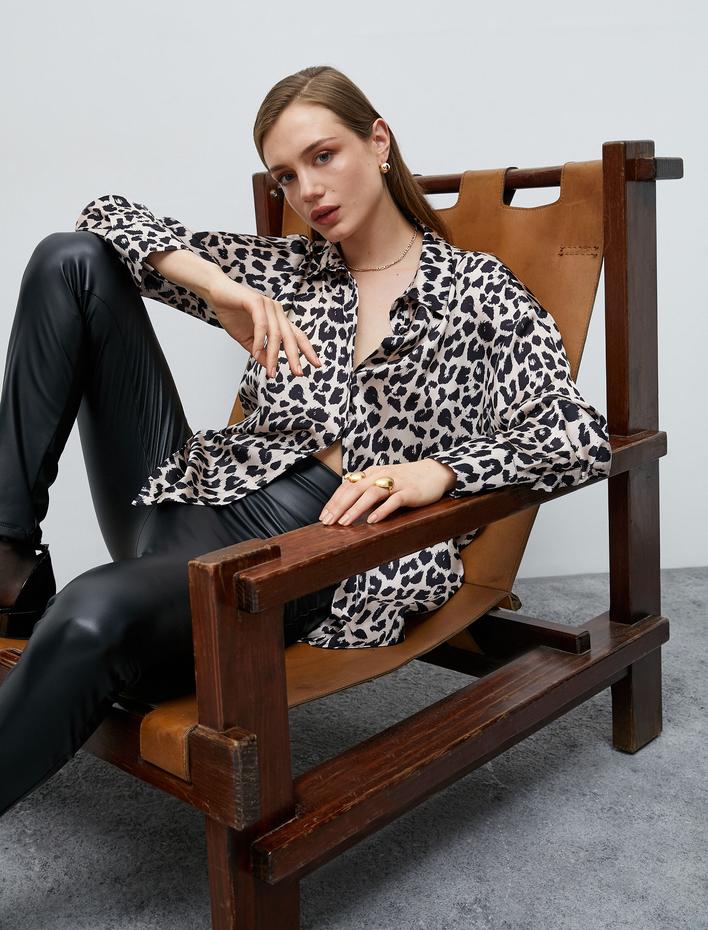  Uzun Kollu Gömlek Düğmeli