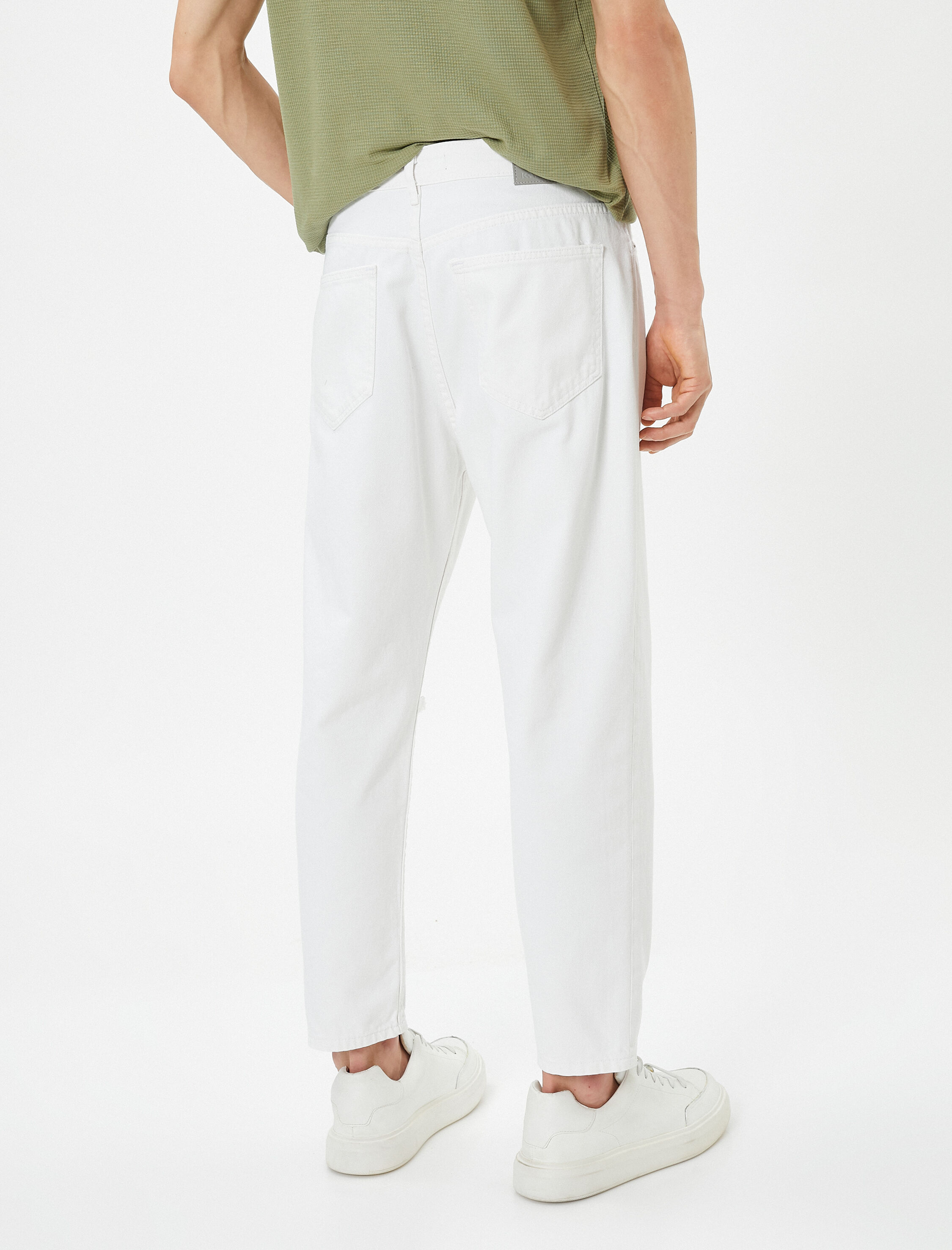   Loose Fit Yırtık Jean Pantolon - Steve Jean