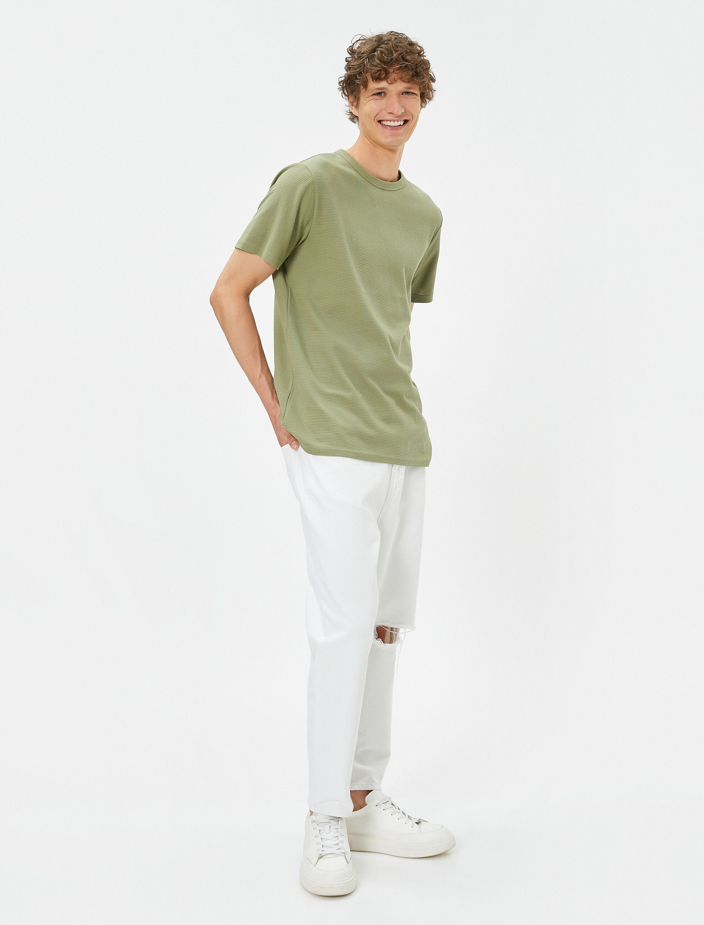   Loose Fit Yırtık Jean Pantolon - Steve Jean