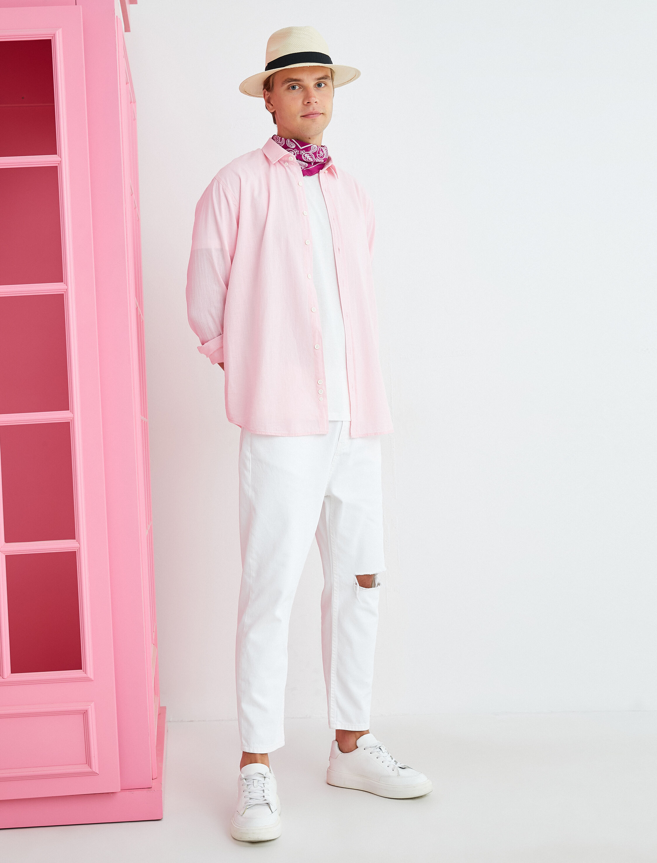   Loose Fit Yırtık Jean Pantolon - Steve Jean