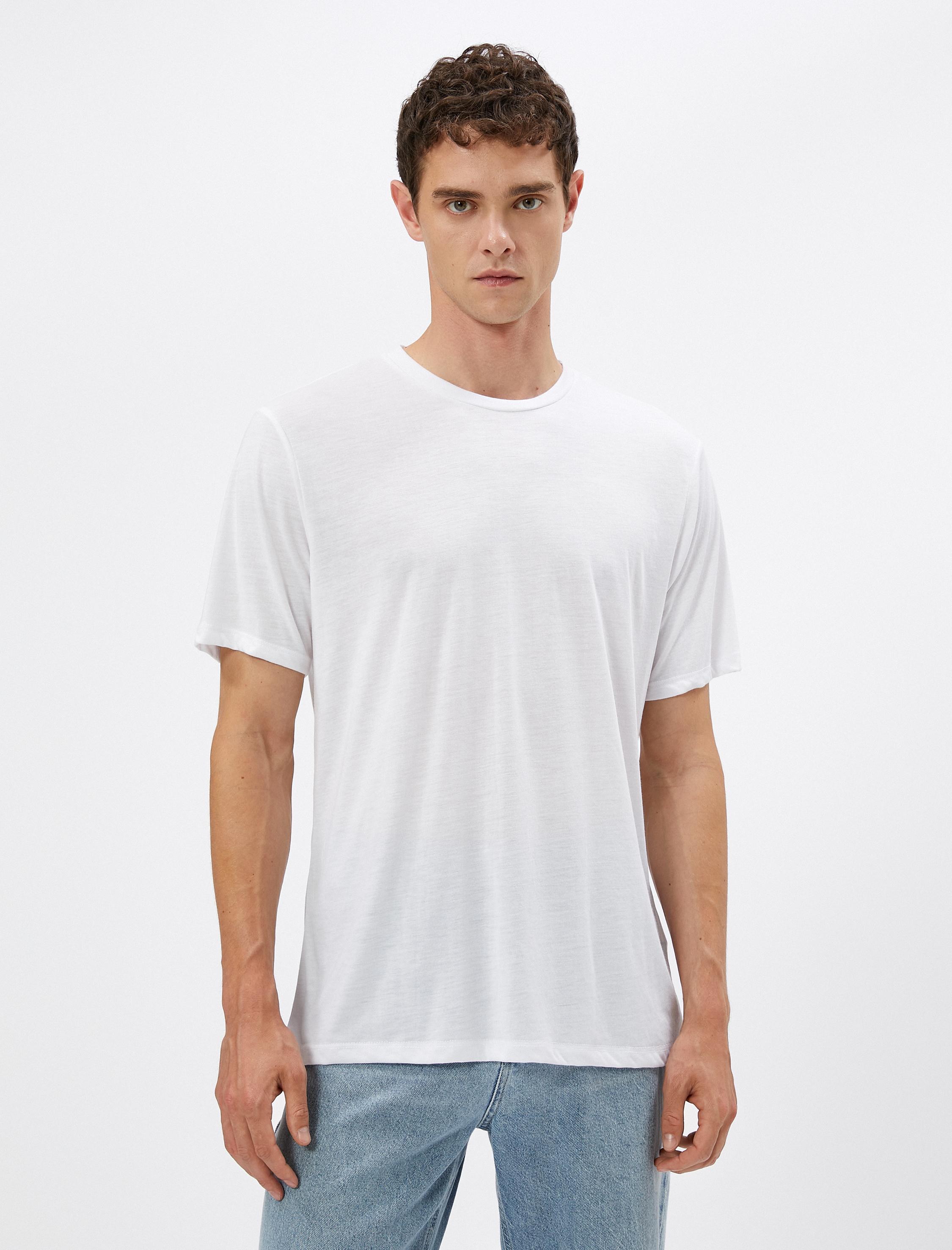   2'li Basic Tişört Seti Bisiklet Yaka Çok Renkli Kısa Kollu