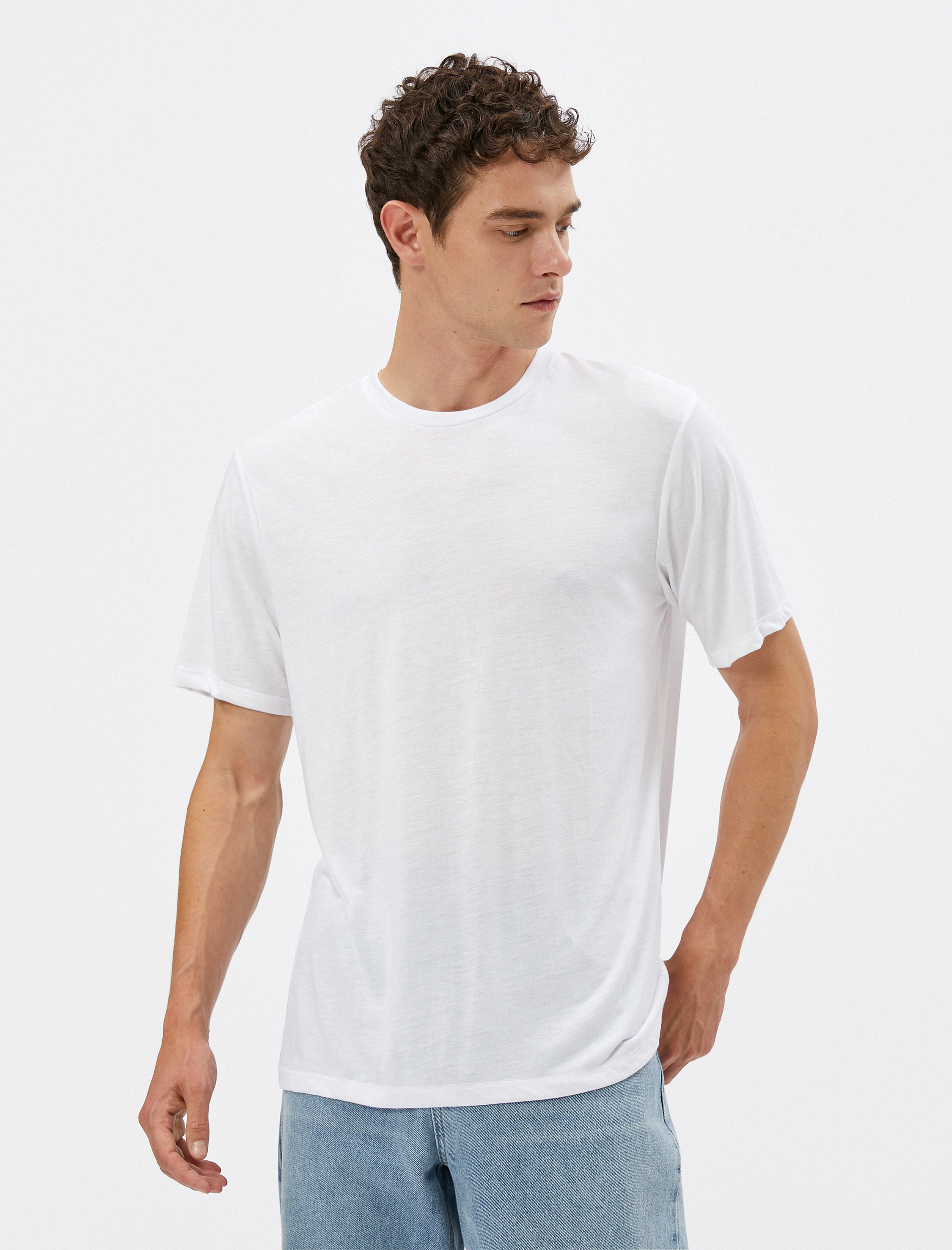   2'li Basic Tişört Seti Bisiklet Yaka Çok Renkli Kısa Kollu