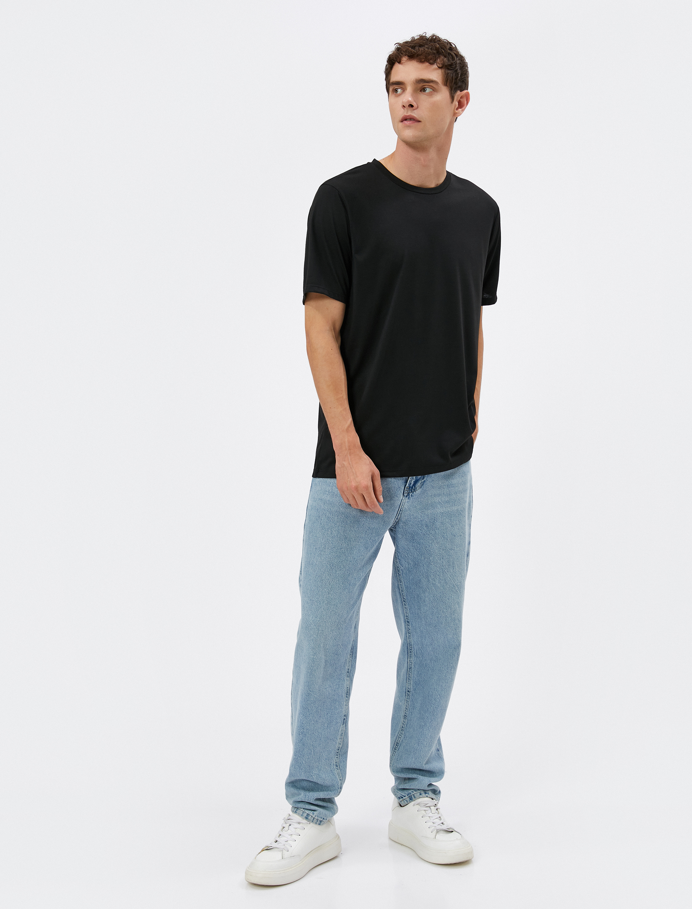   2'li Basic Tişört Seti Bisiklet Yaka Çok Renkli Kısa Kollu