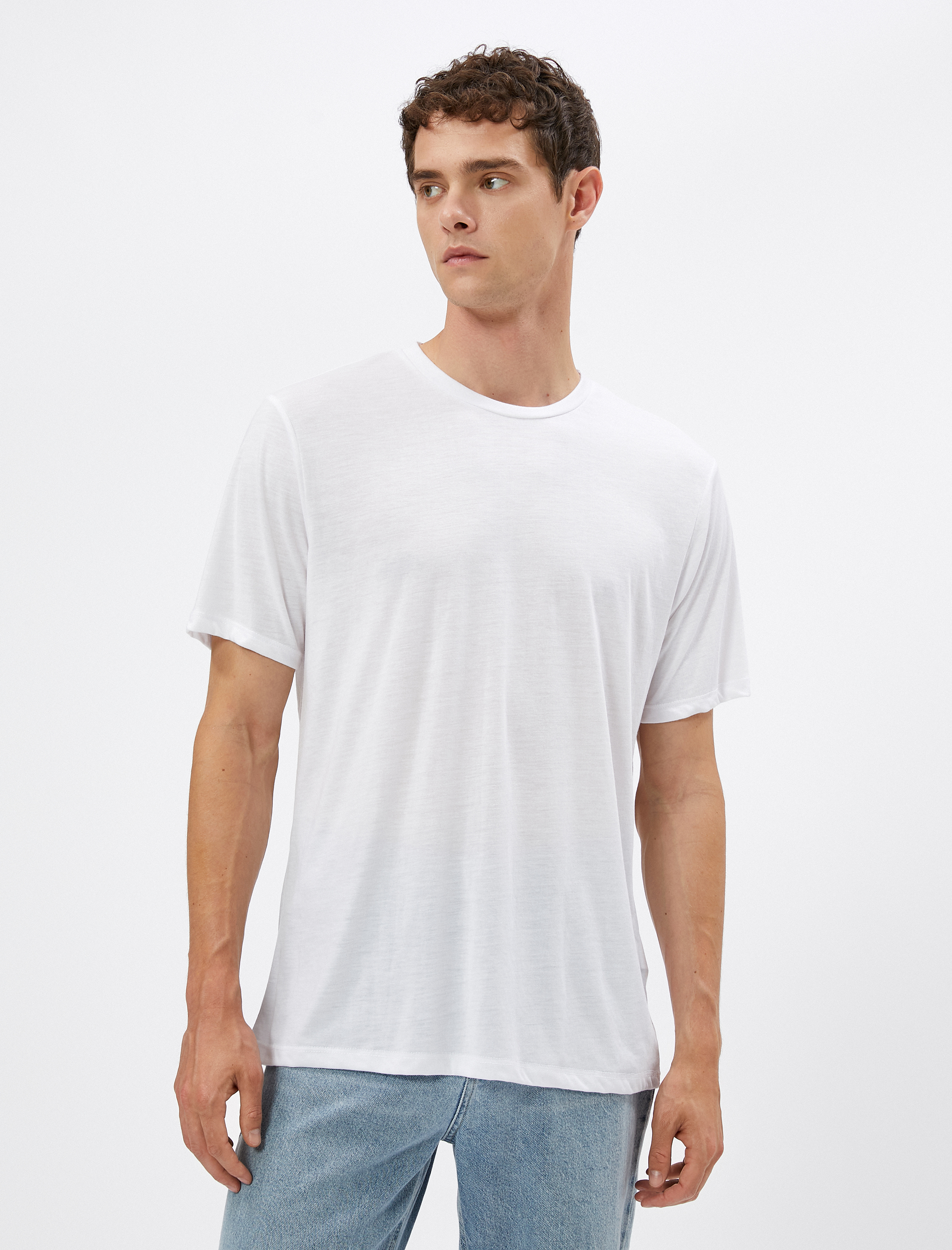   2'li Basic Tişört Seti Bisiklet Yaka Çok Renkli Kısa Kollu