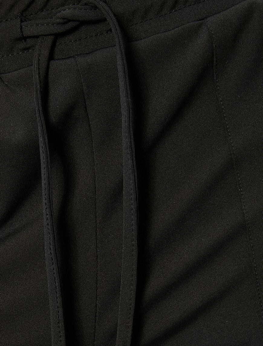   Jogger Eşofman Altı Beli Bağcıklı Cep Detaylı