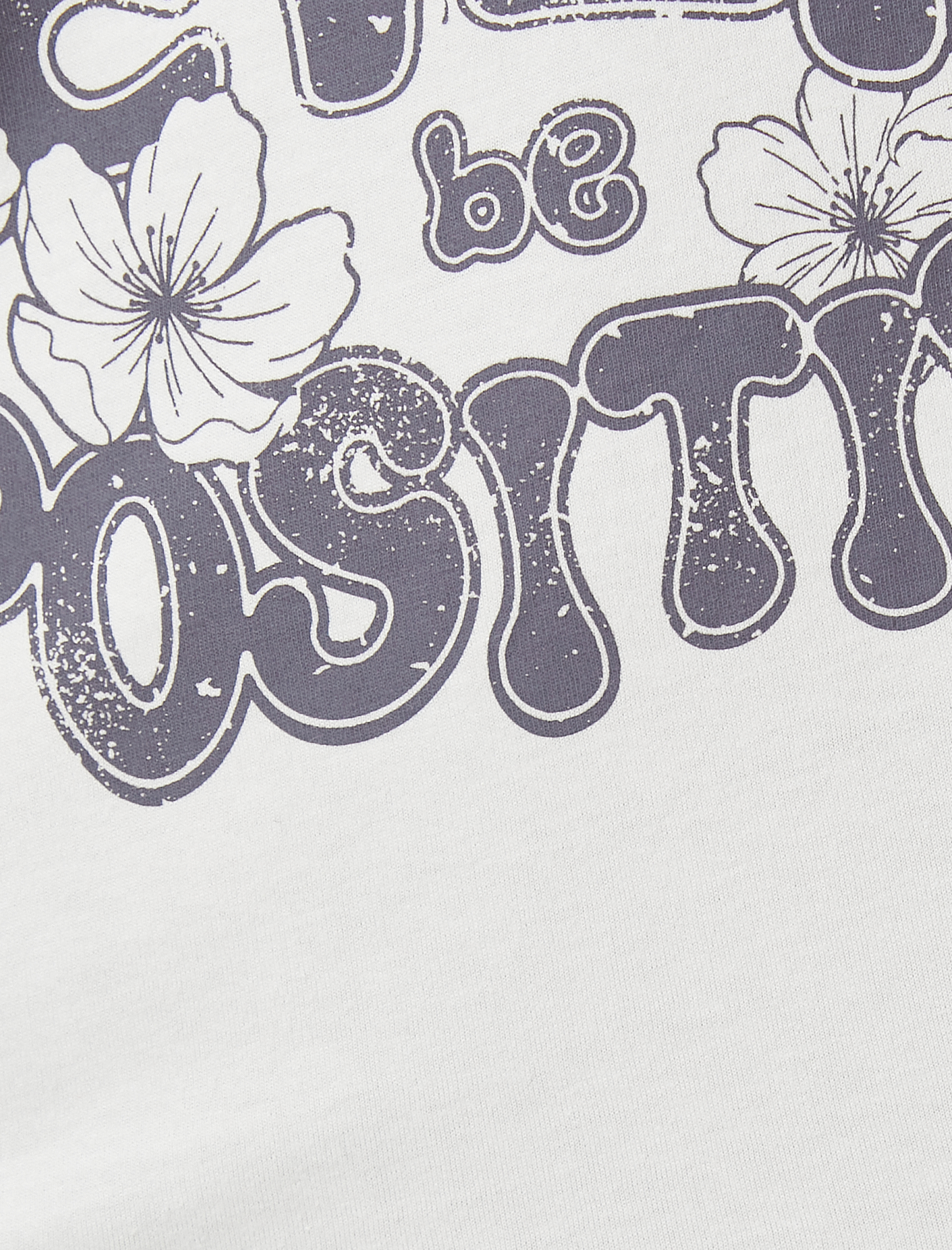   Baskılı Tişört Kısa Kollu Bisiklet Yaka Pamuklu