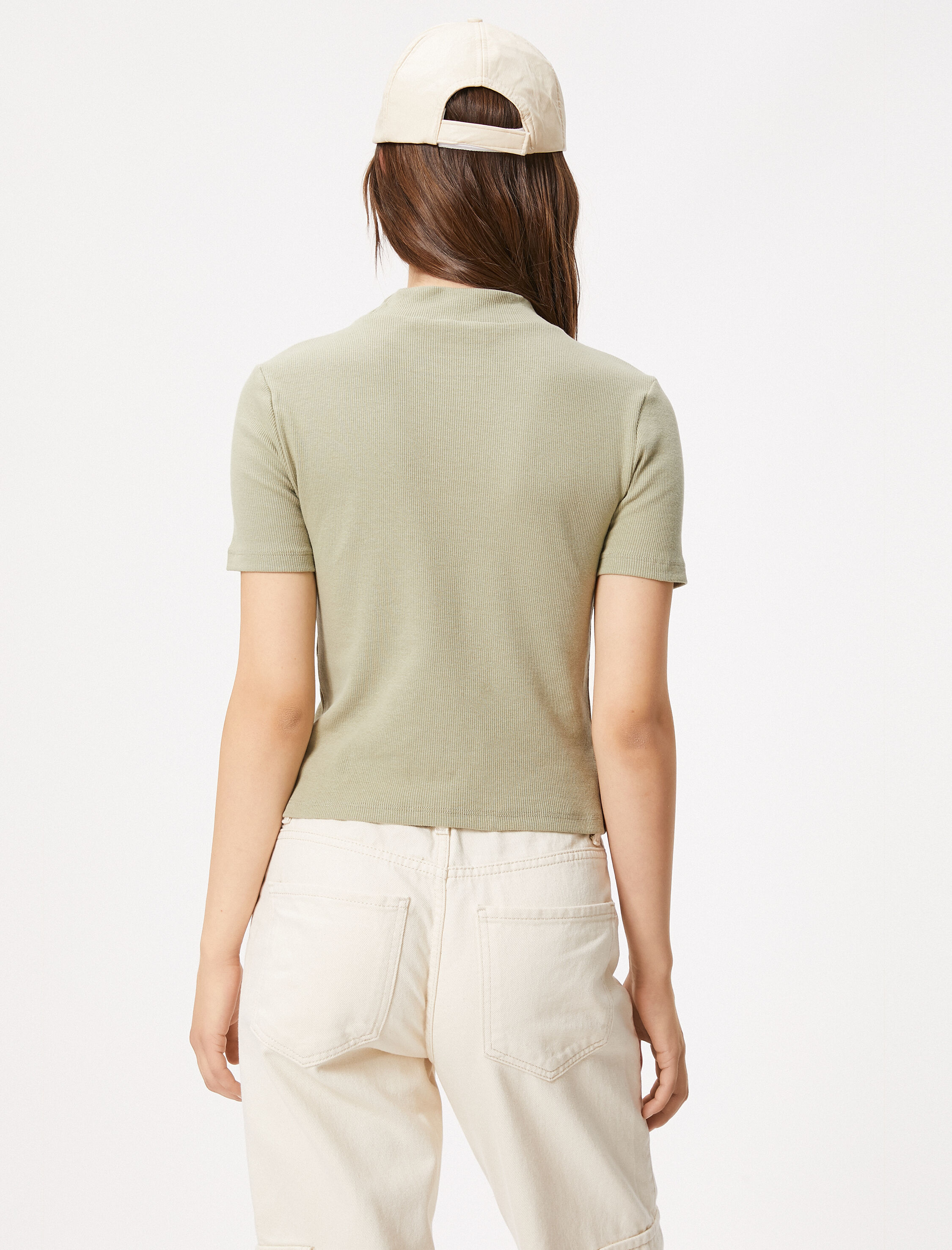   Basic Triko Tişört Slim Fit Kısa Kollu Bisiklet Yaka Pamuklu