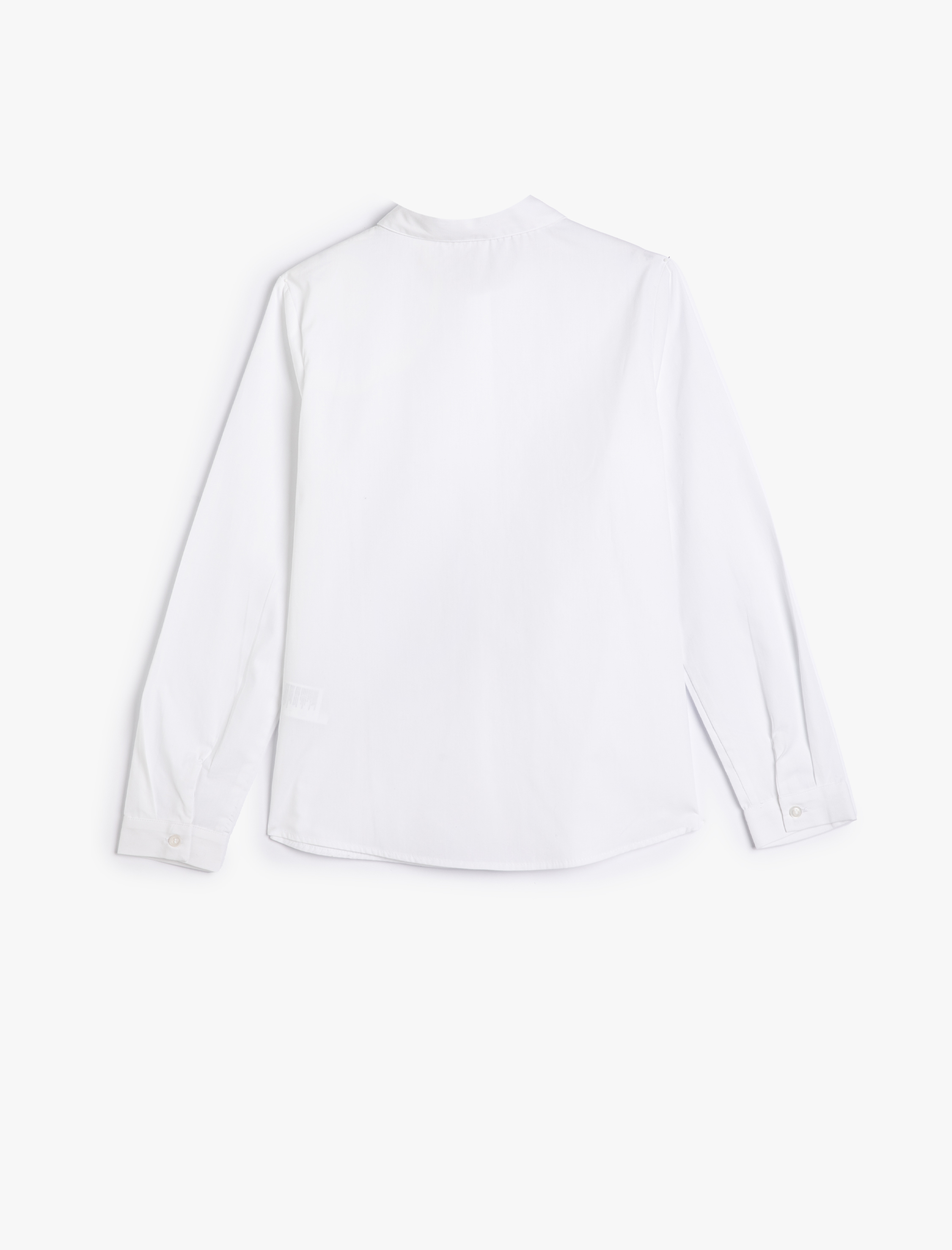  Kız Çocuk Basic Gömlek Bebe Yaka Pamuklu