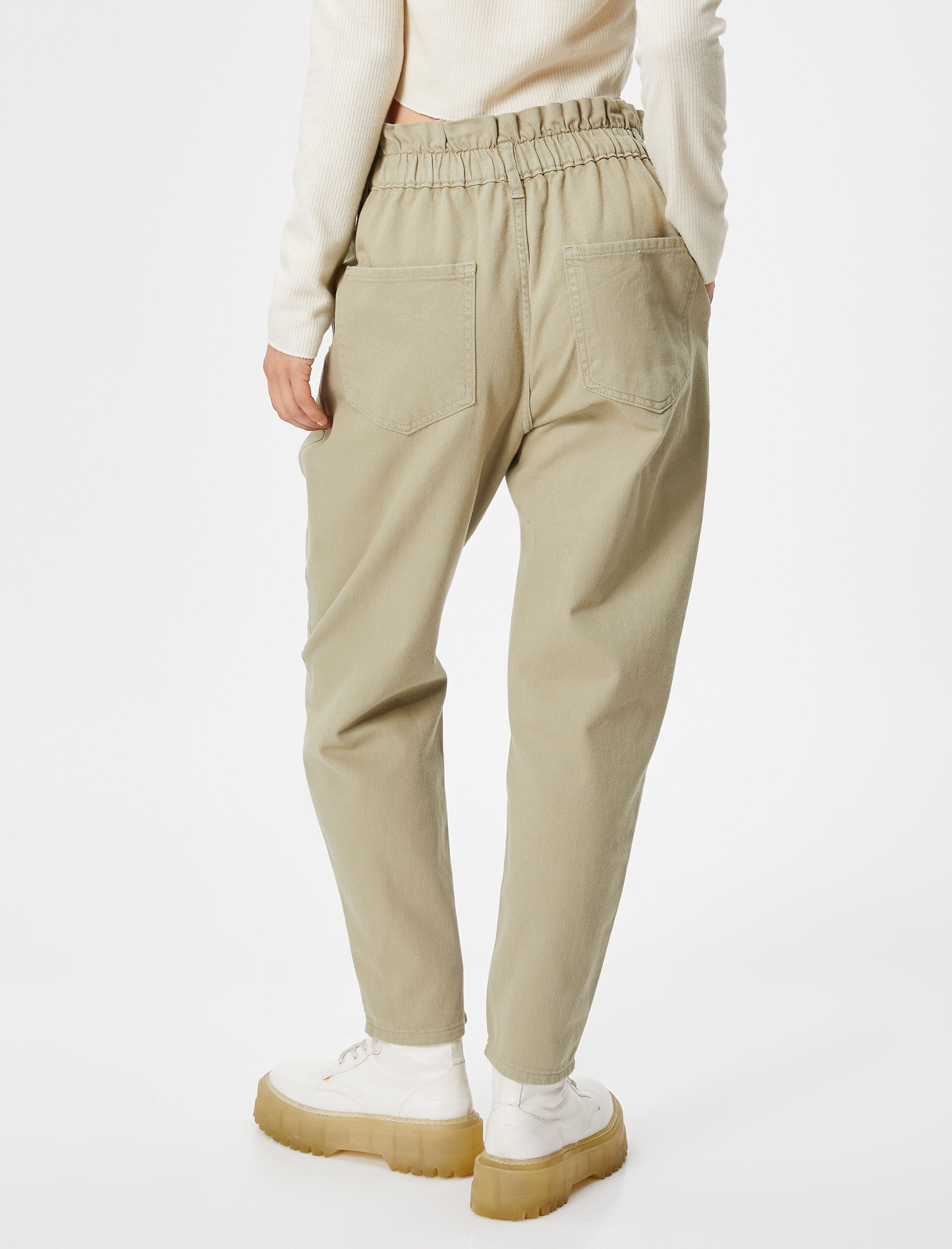   Gabardin Pantolon Hafif Daralan Paça Pamuklu