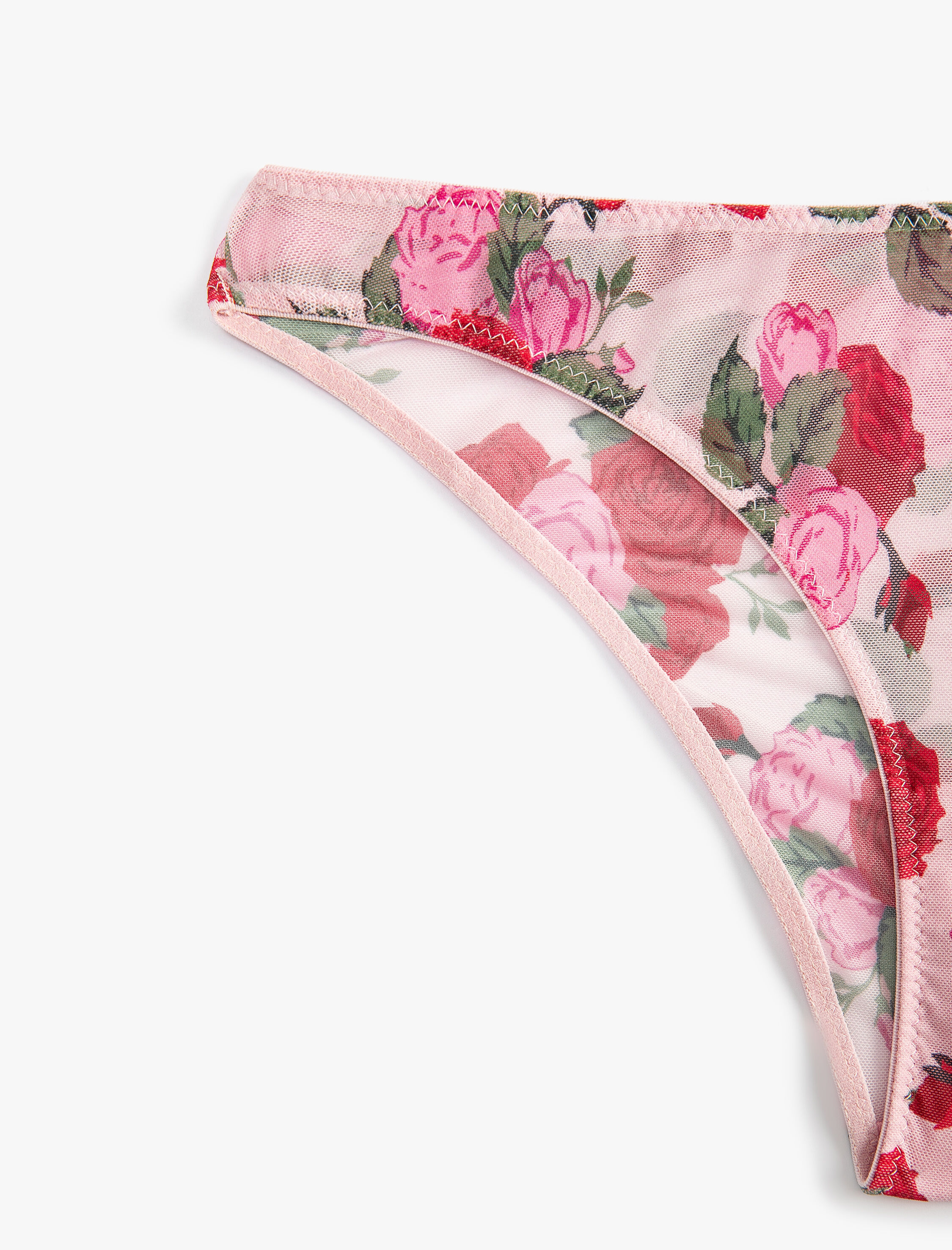   Çiçekli Külot Tül Brief