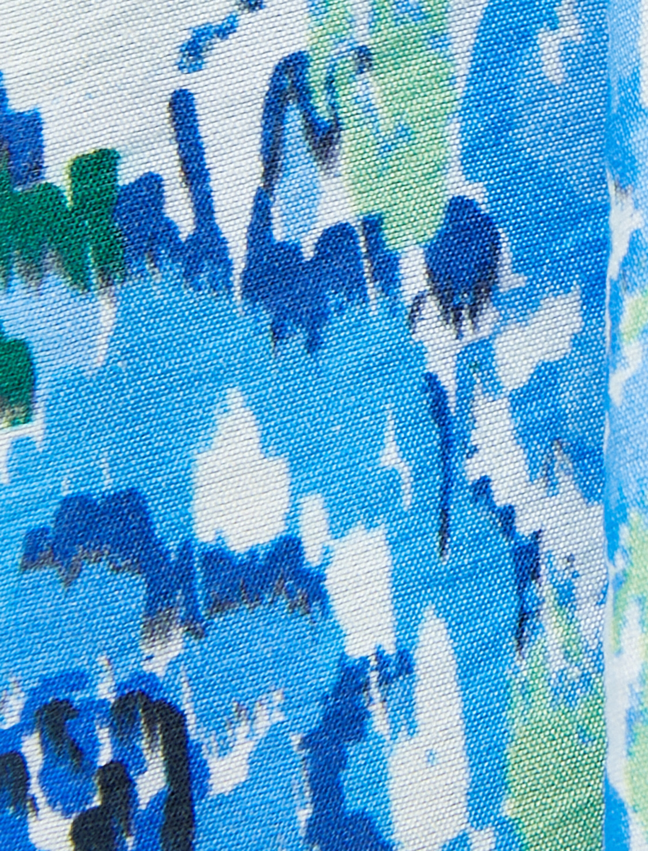   Çiçekli Midi Etek Cepli