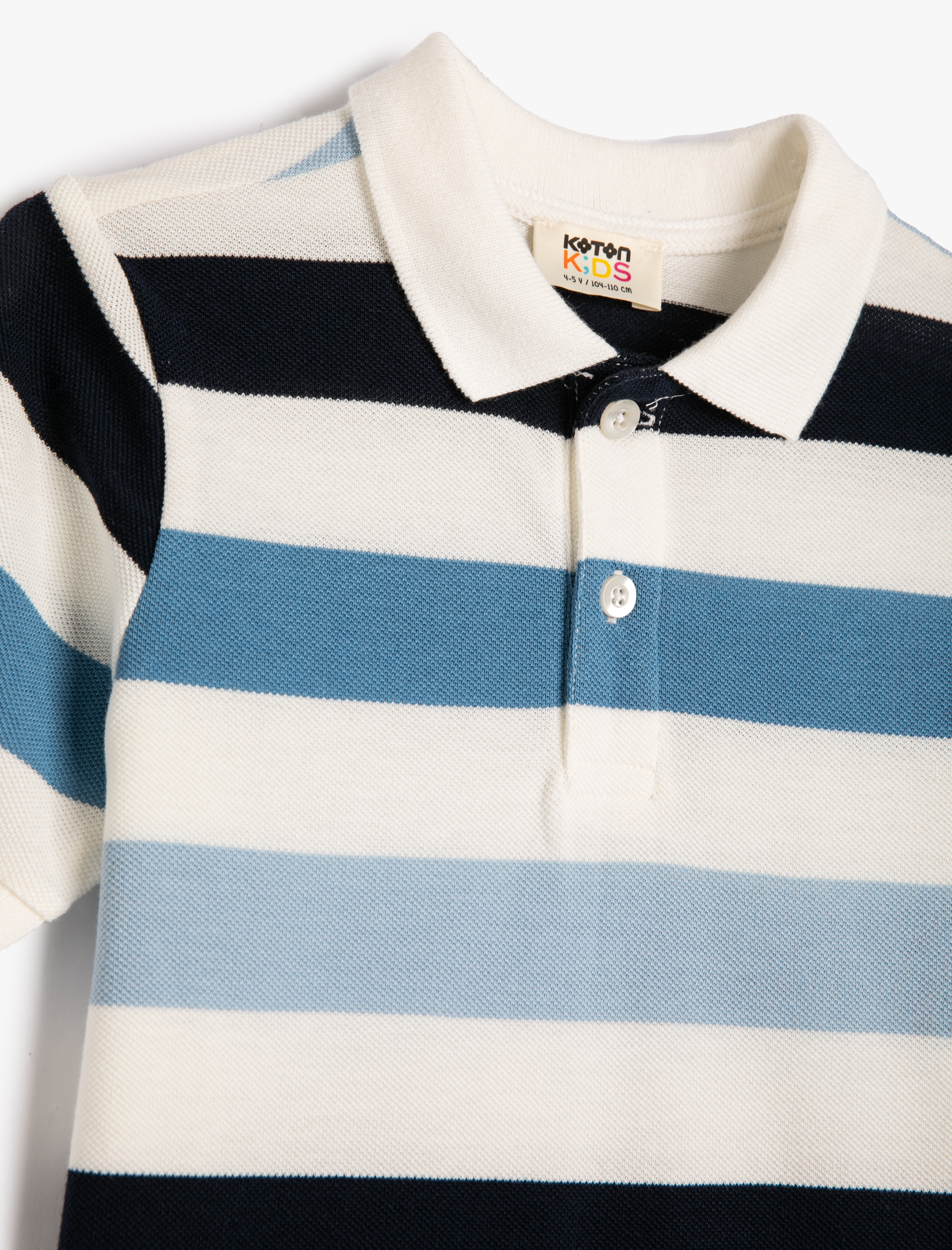  Erkek Çocuk Polo Tişört Kısa Kollu Düğmeli Pamuklu