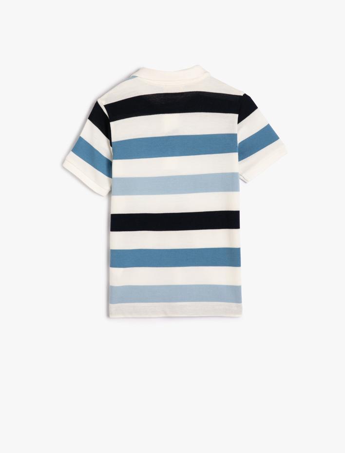 Erkek Çocuk Polo Tişört Kısa Kollu Düğmeli Pamuklu