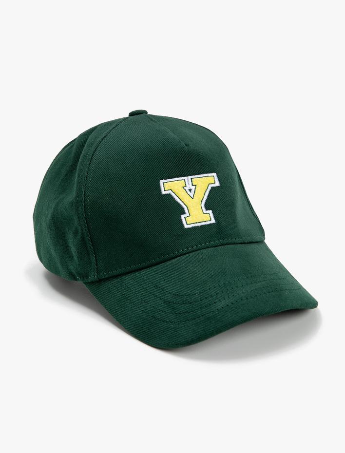Kadın Kolej Cap Şapka İşleme Detaylı Pamuklu