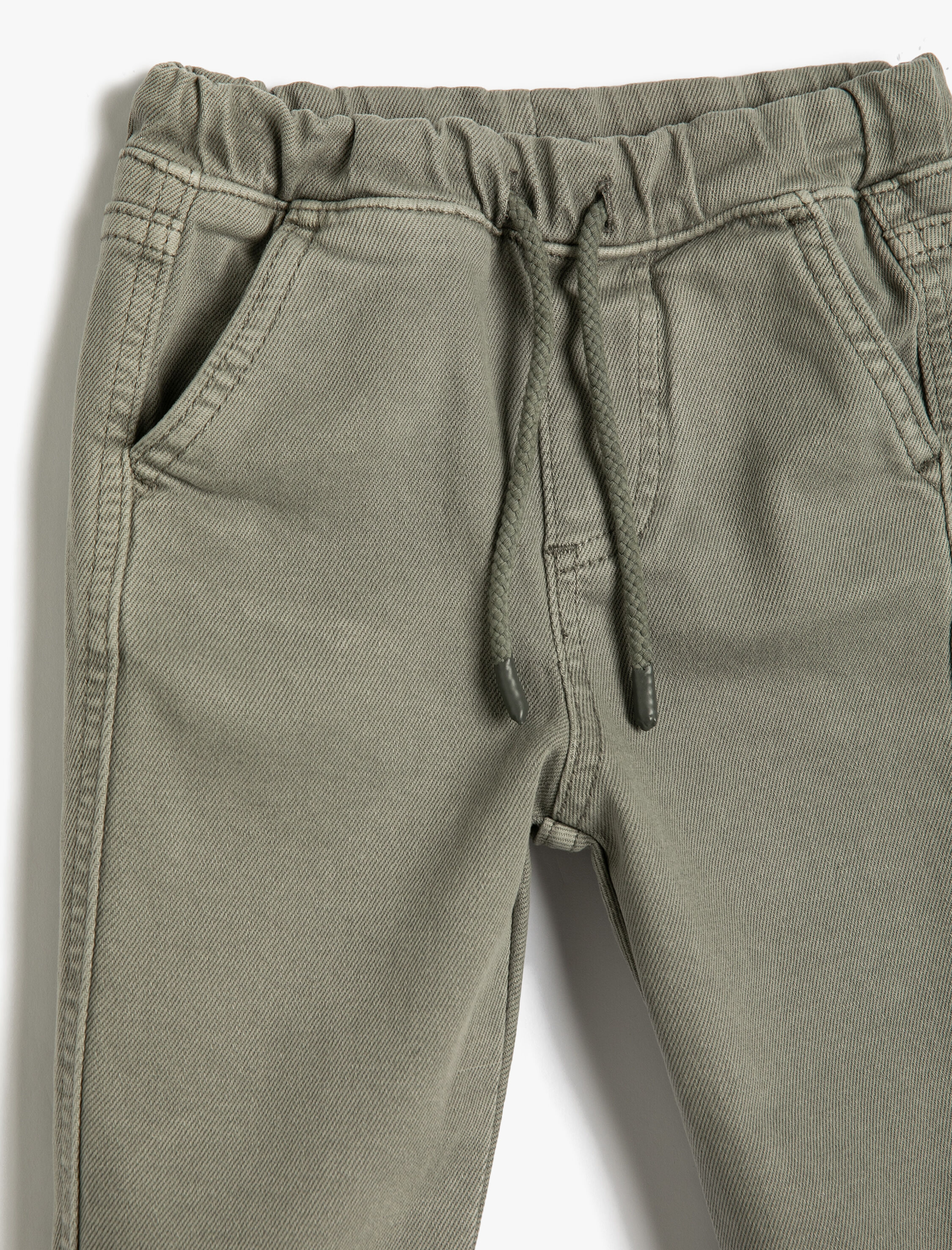  Erkek Bebek Jogger Pantolon Cepli Beli Bağlamalı Pamuklu