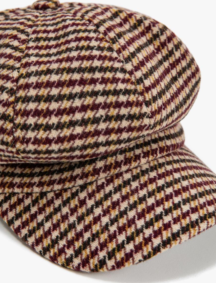  Kadın Kasket Şapka Çok Renkli