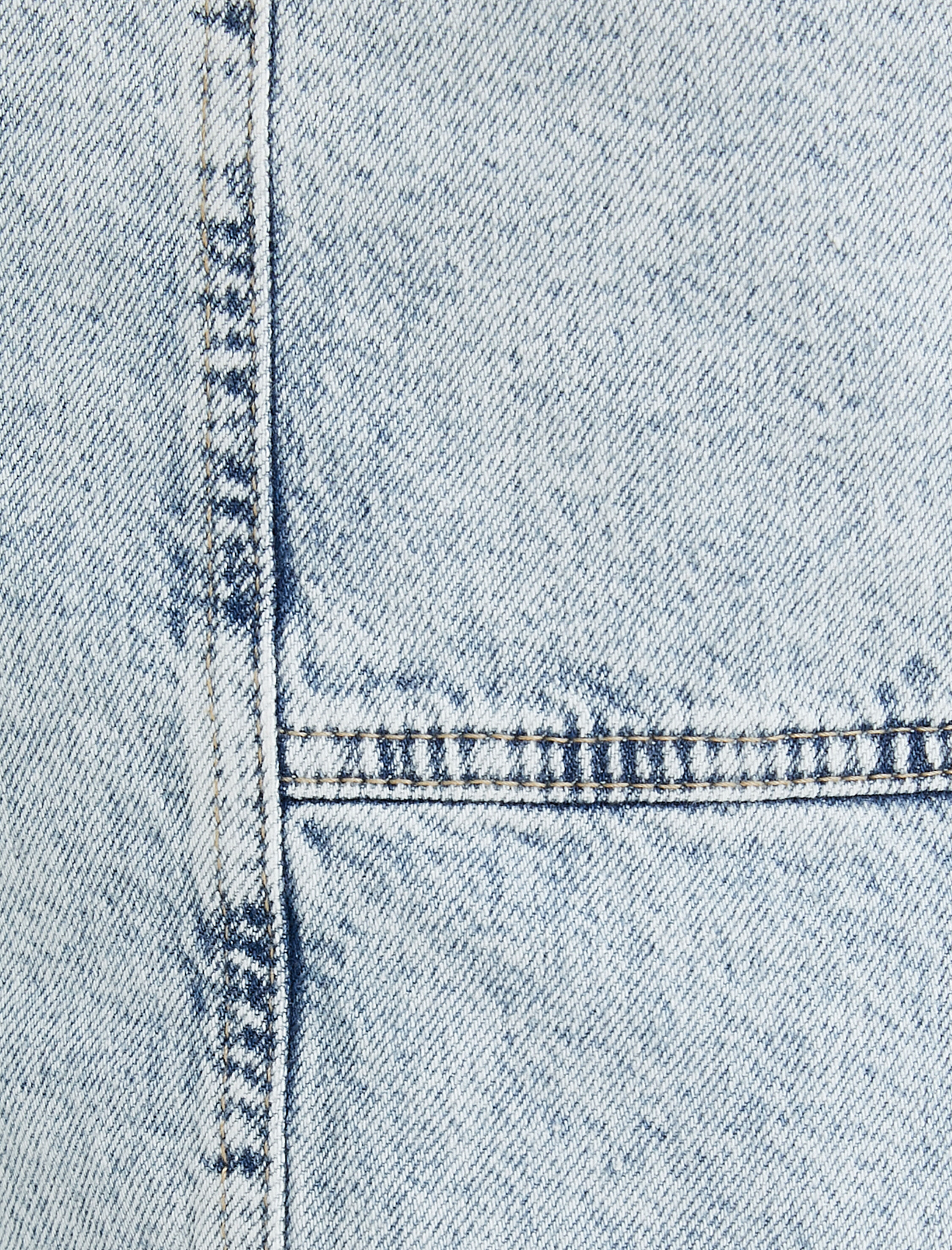   Kot Şort Bermuda Cepli Düğmeli Dikiş Detaylı Pamuklu