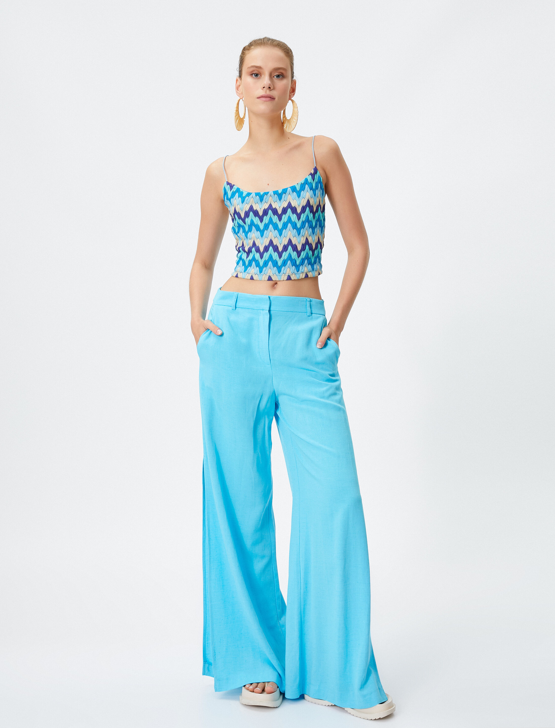   Koton X Şahika Ercümen - Crop Kroşe İnce Askılı Atlet